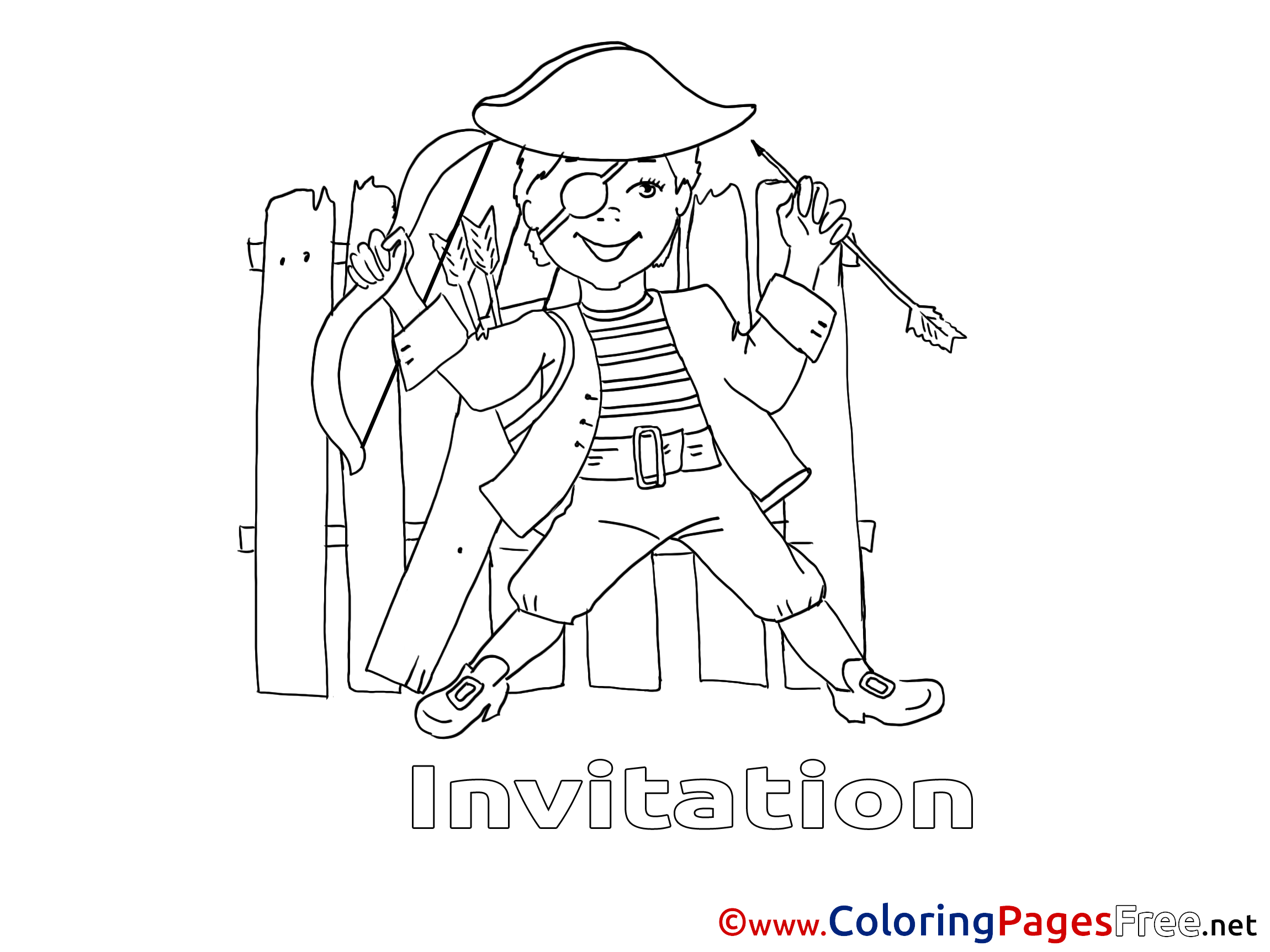 Pirate Coloring Sheets Birthday Free