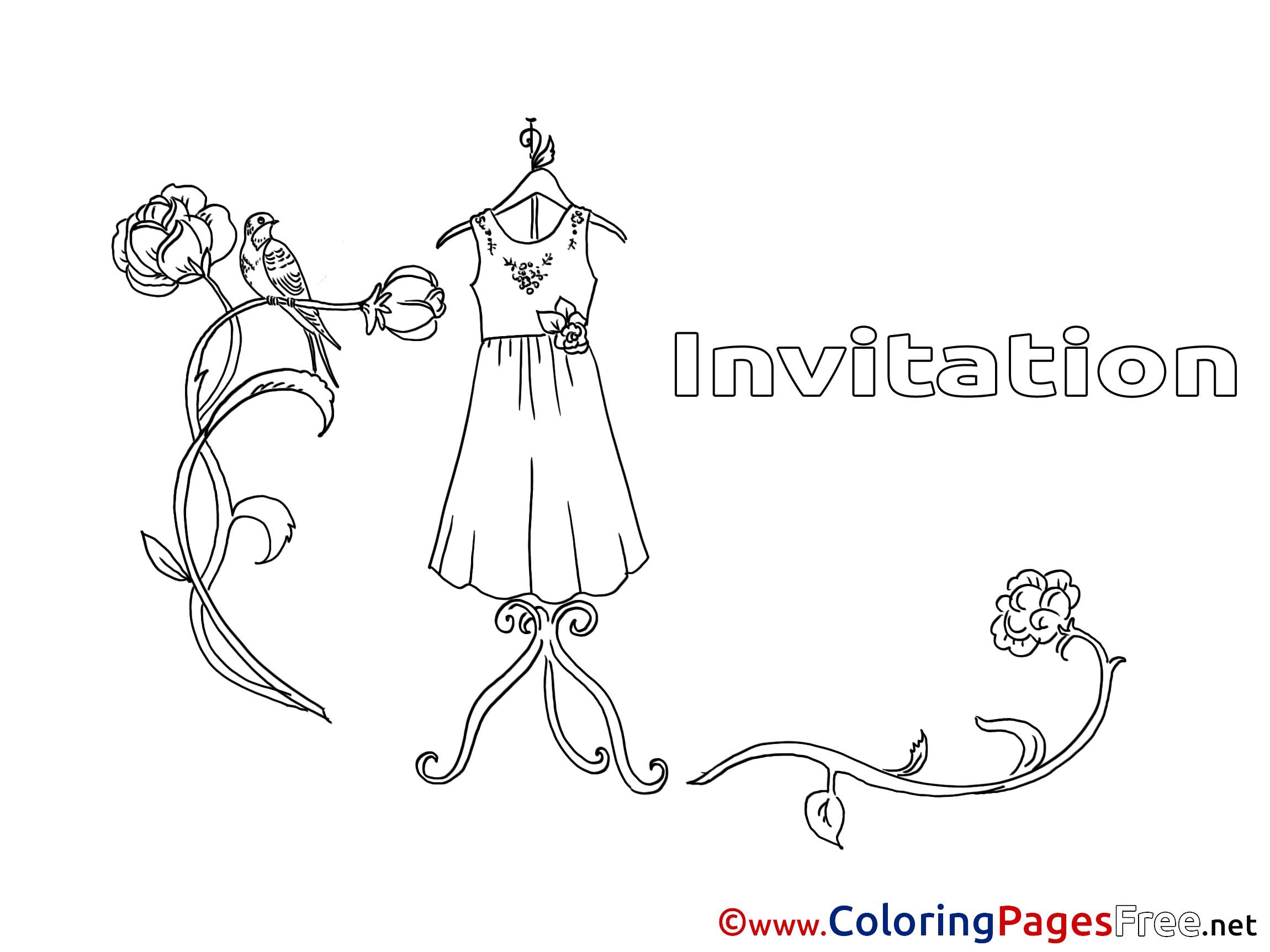Printable Coloring Pages Birthday