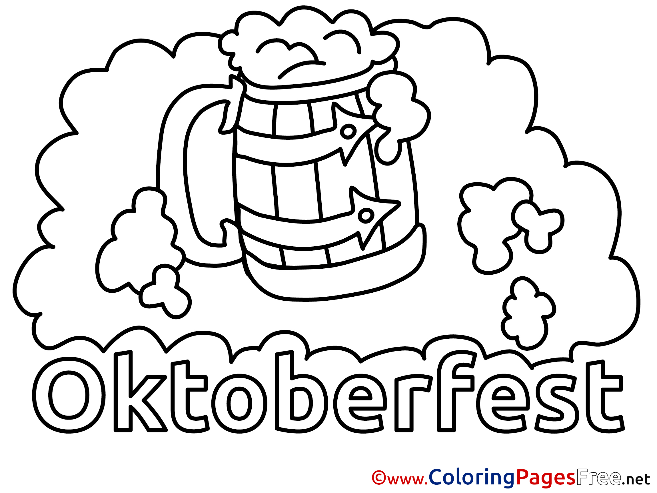 Oktoberfest Pages Coloring Pages