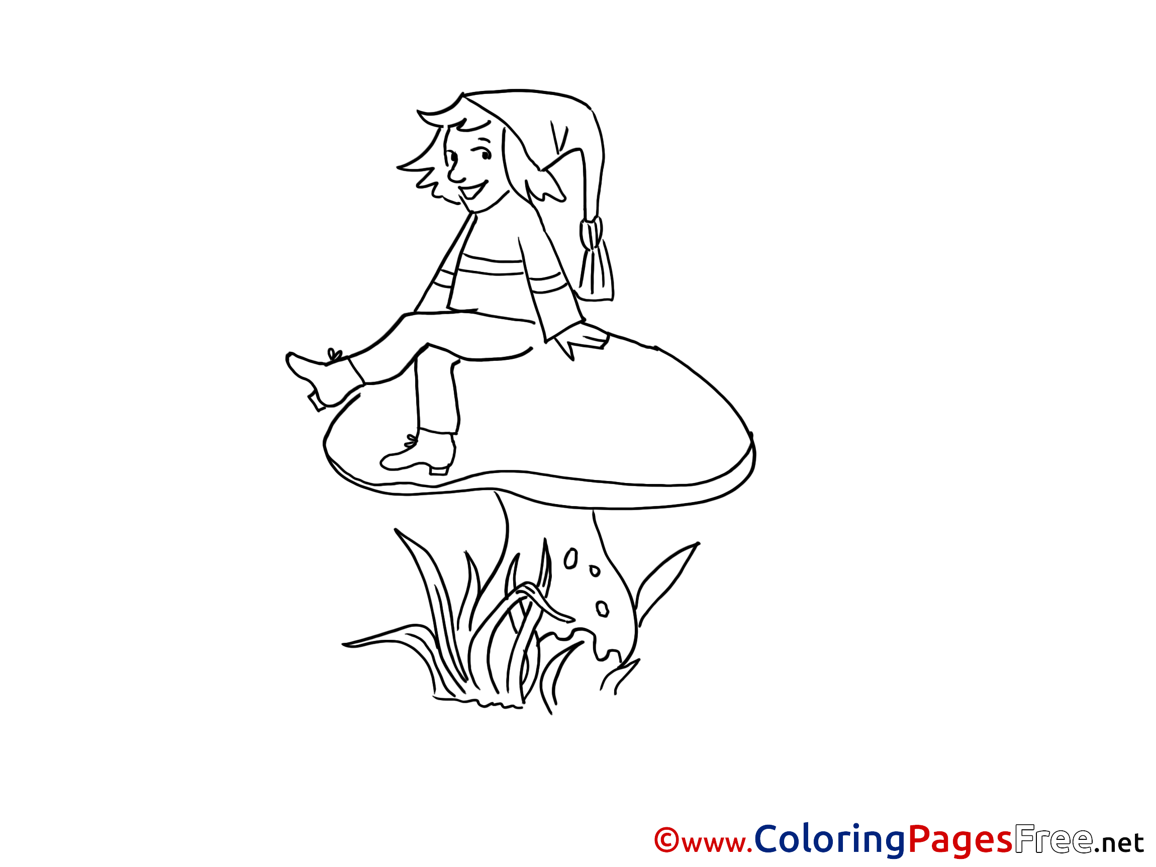 Gnome Coloring Sheets Download Free