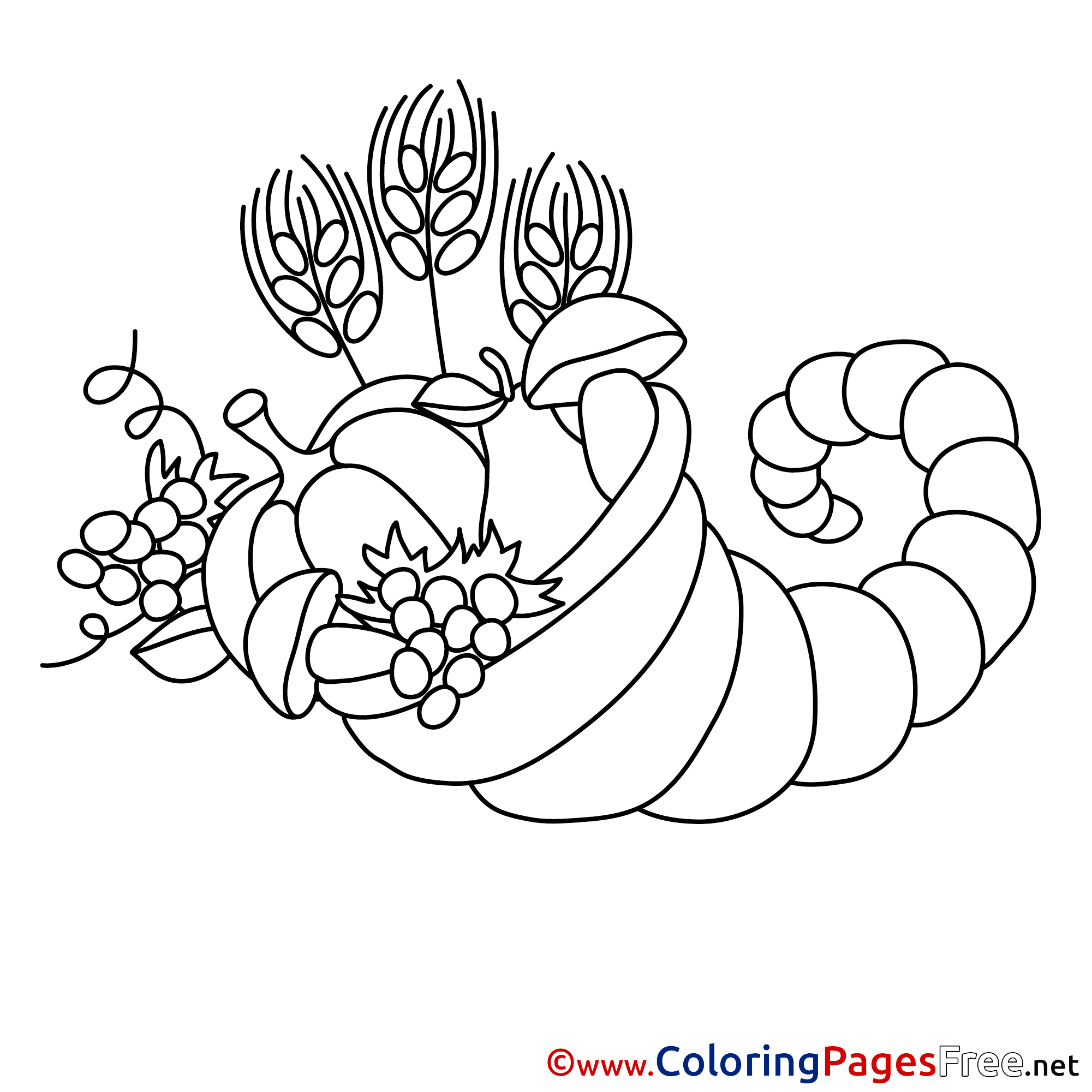 Harvest Coloring Pages For Free
