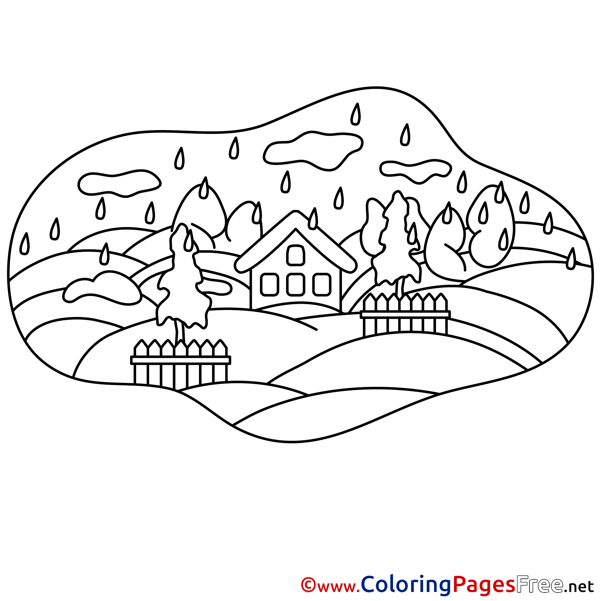 House printable Coloring Pages for free