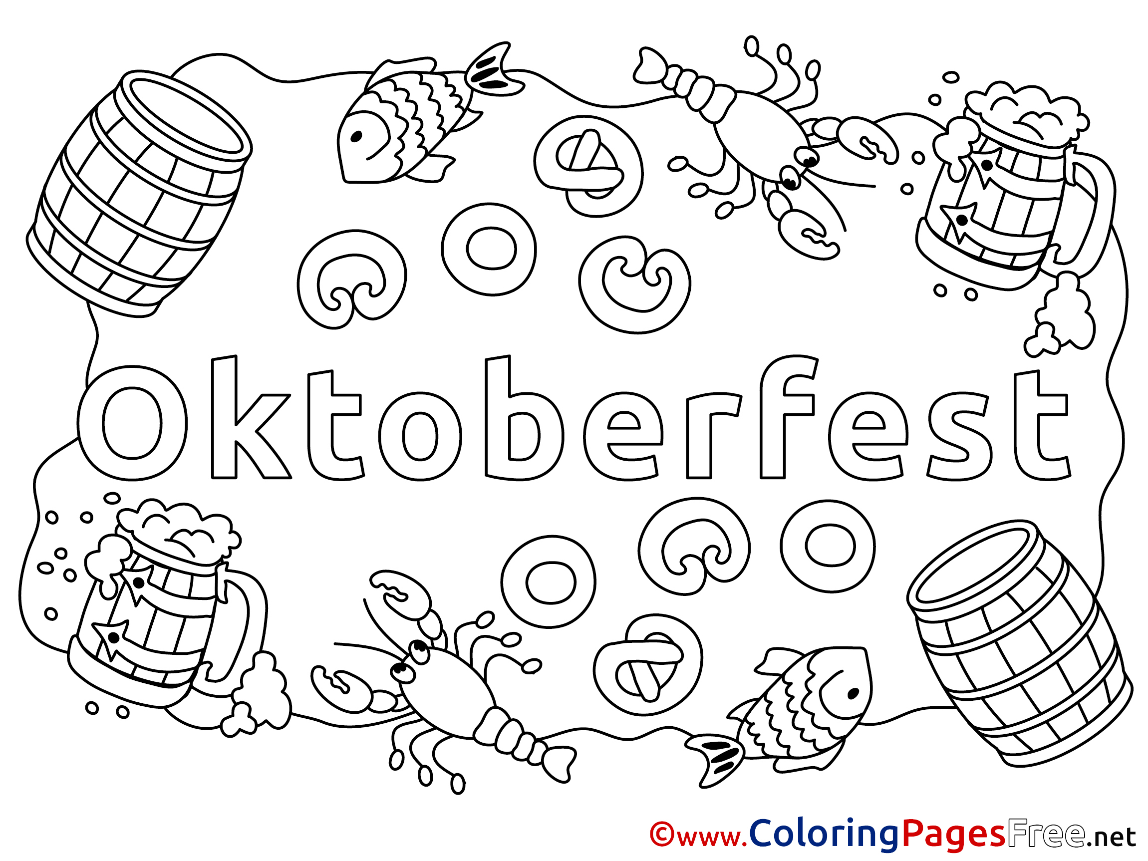 Oktoberfest Coloring Pages