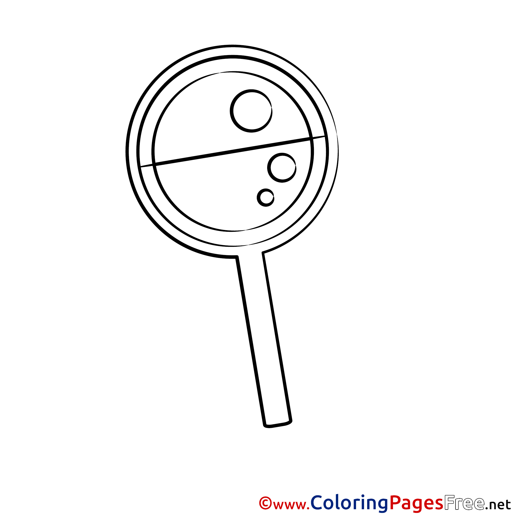 Lollipop free Colouring Page download