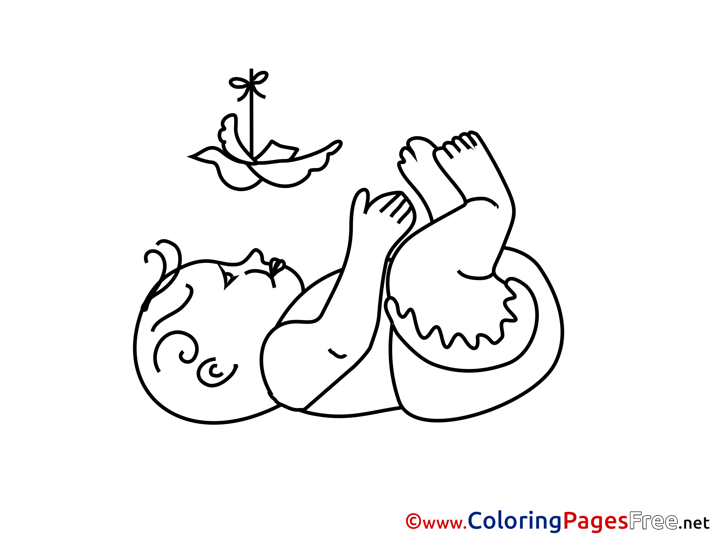 Origami For Children Free Coloring Pages