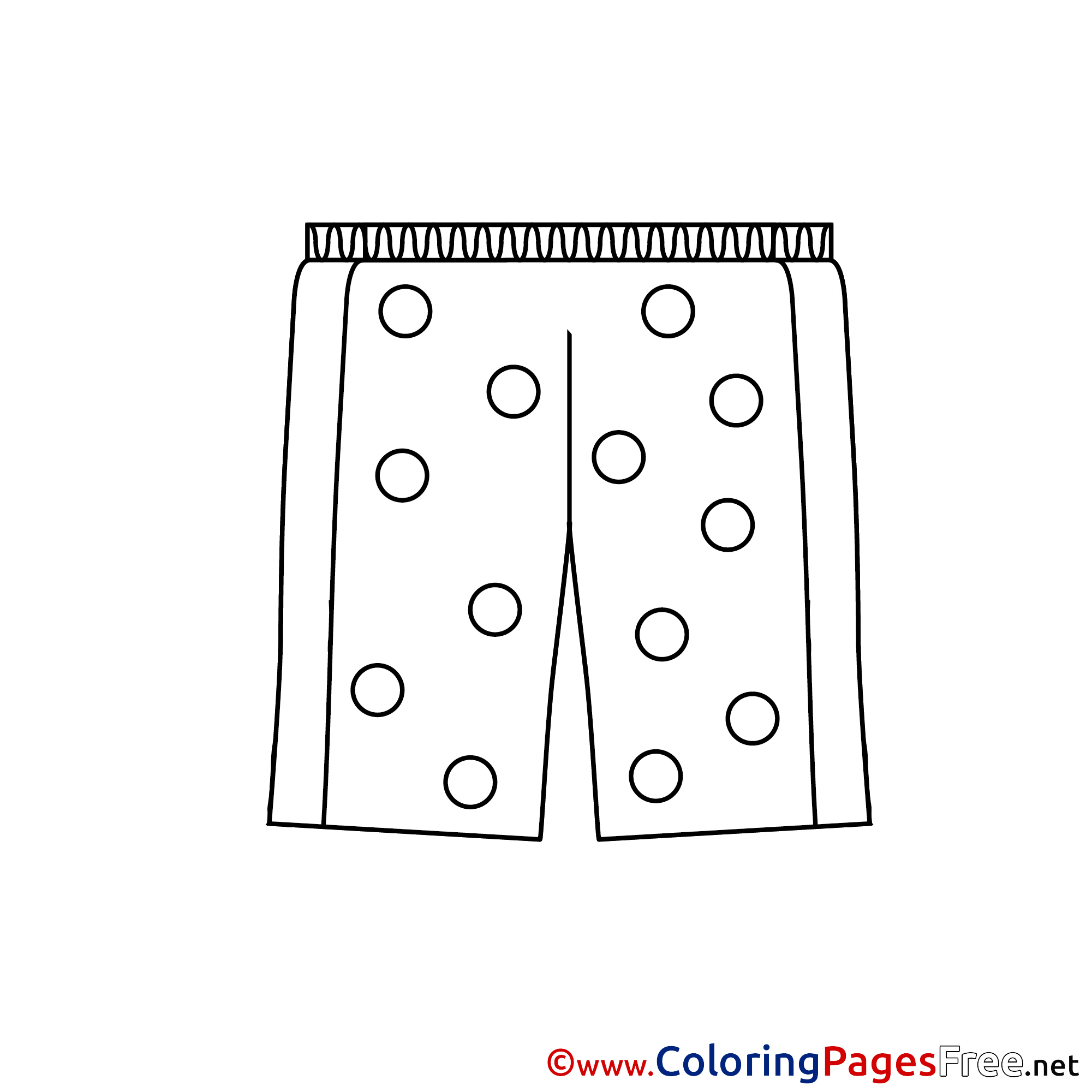 Pants For Children Free Coloring Pages