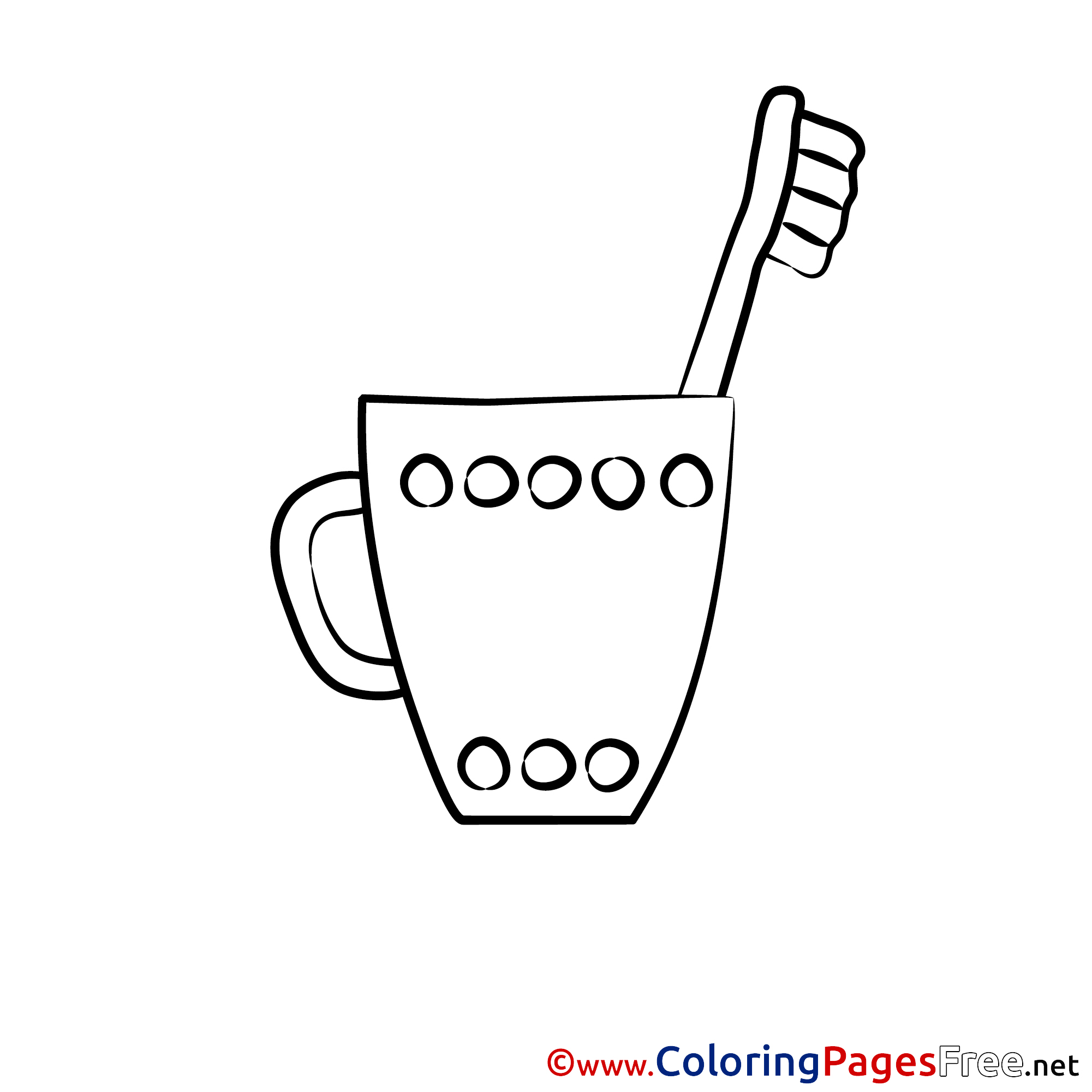 Coloring Pages Of Toothbrushes