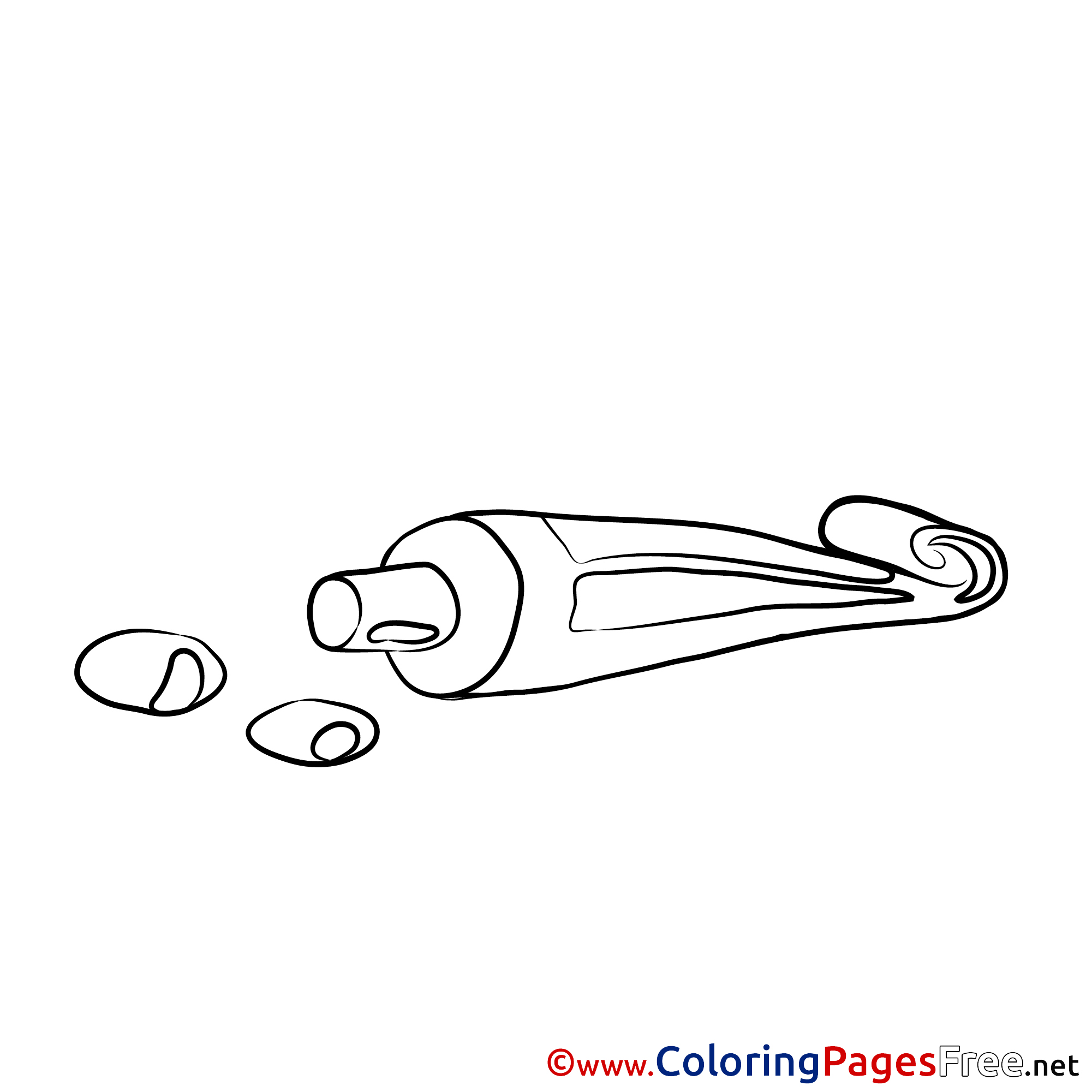 Toothpaste Coloring Page Coloring Pages