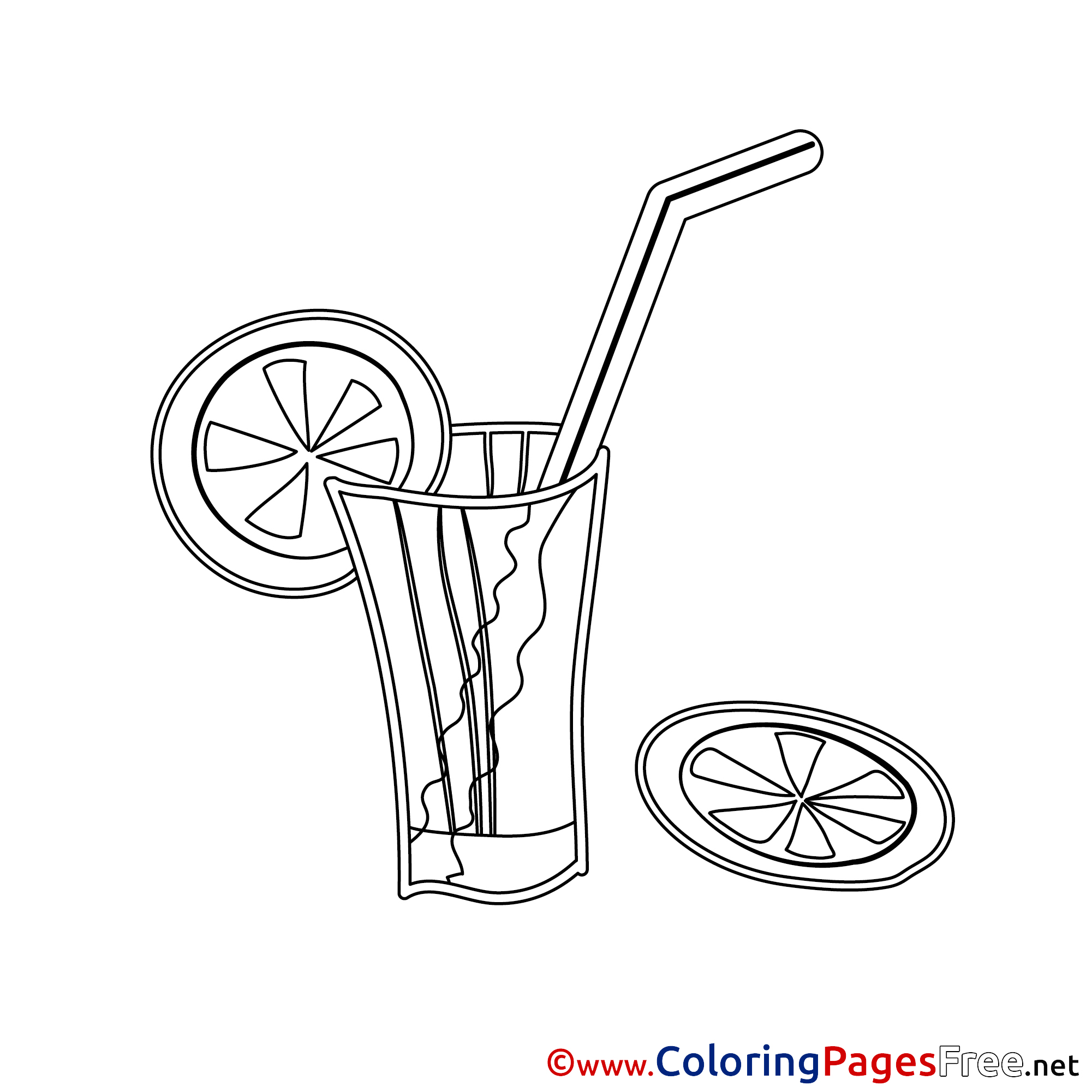 Juice Coloring Pages