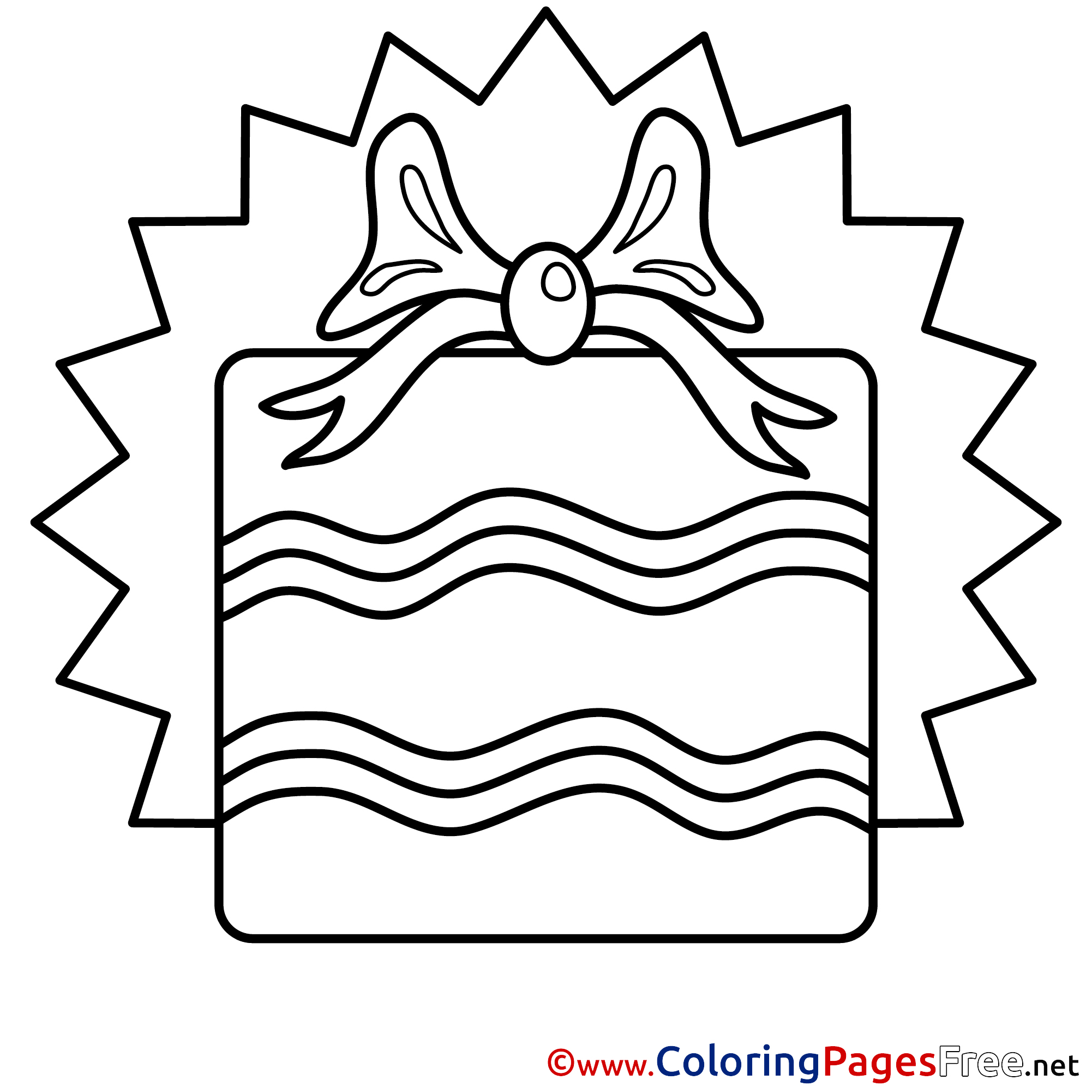 Picture Gift For Kids Happy Birthday Colouring Page picture-gift-for-kids-happy-birthday-colouring-page