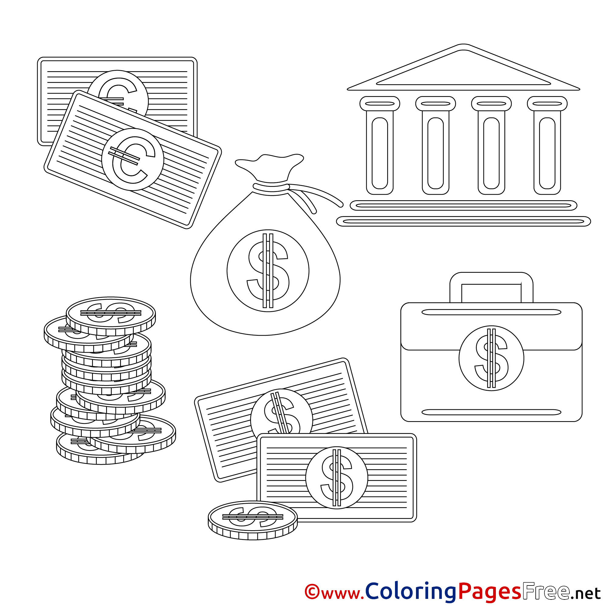 Business Coloring Pages