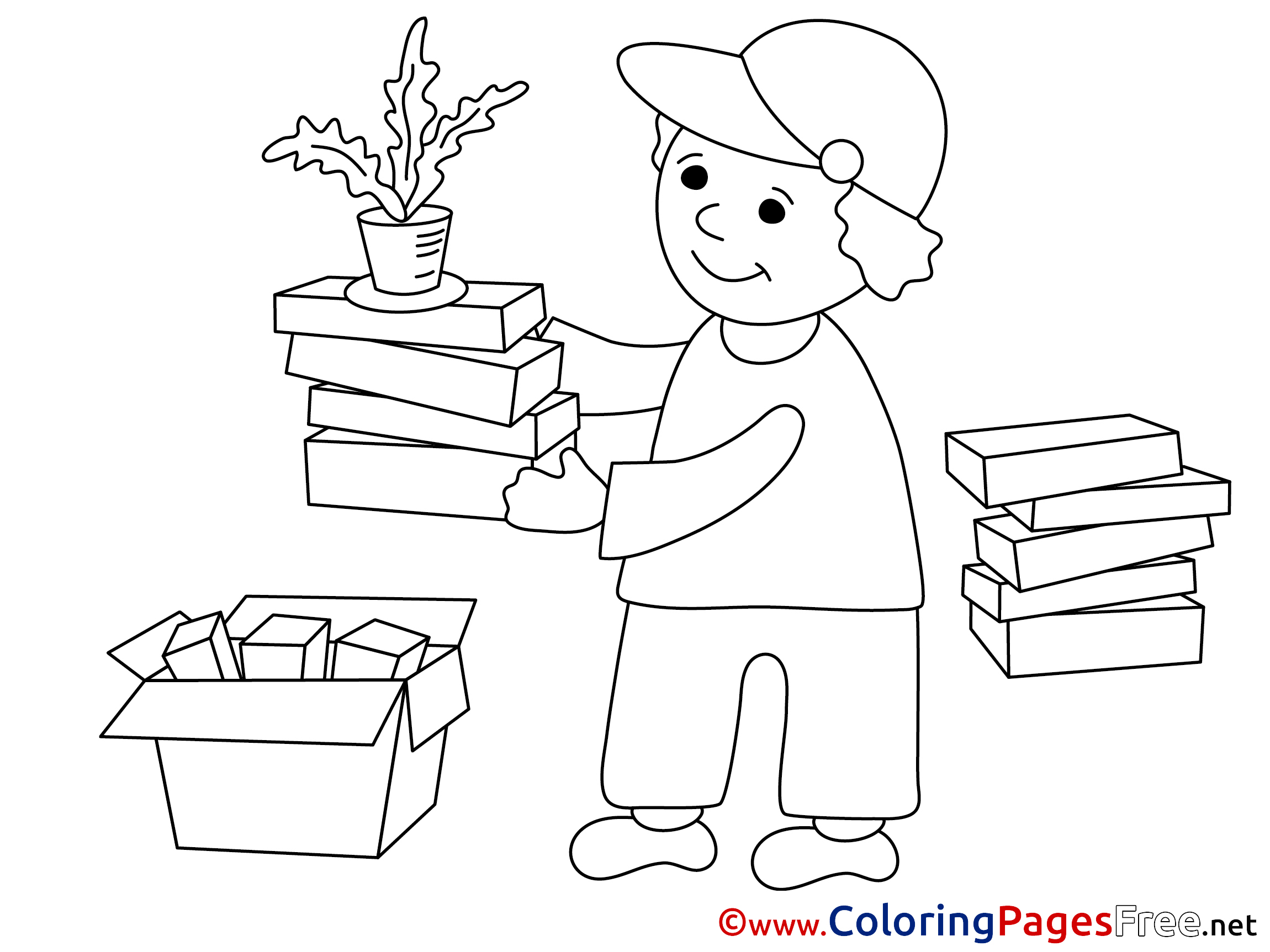 Gardener Coloring Pages Business
