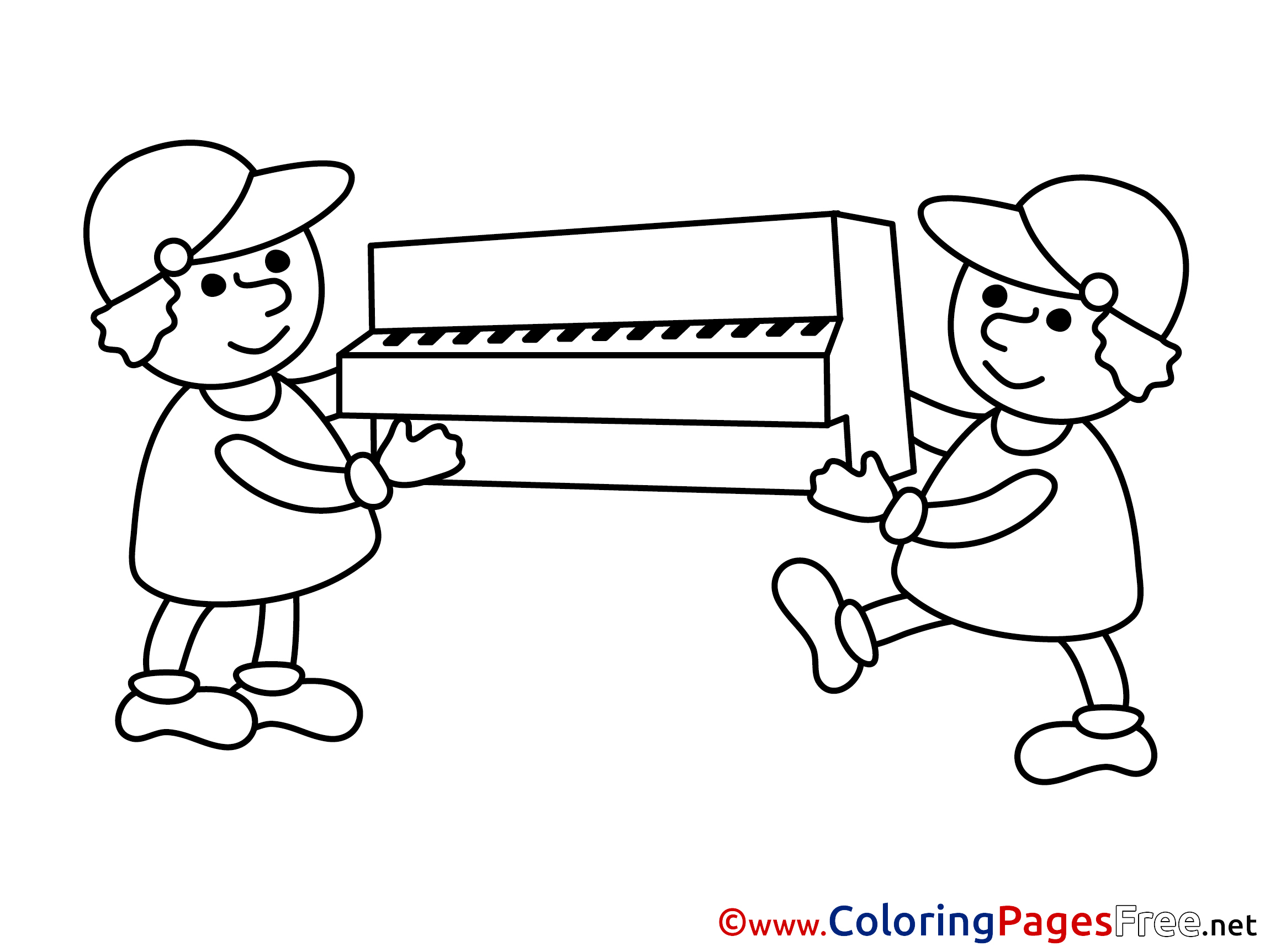 Piano Business Coloring Pages Download