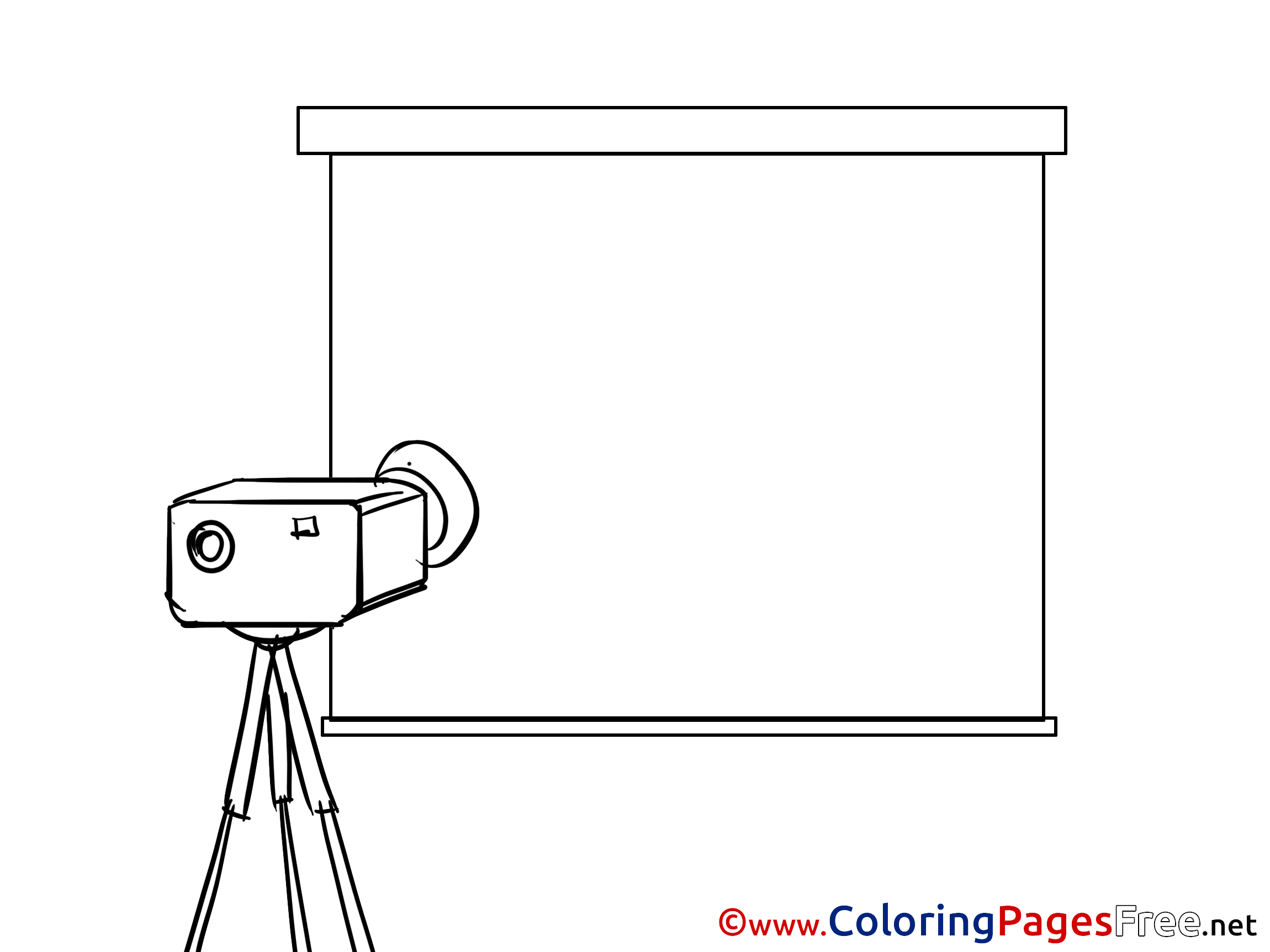 Projector Business free Coloring Pages