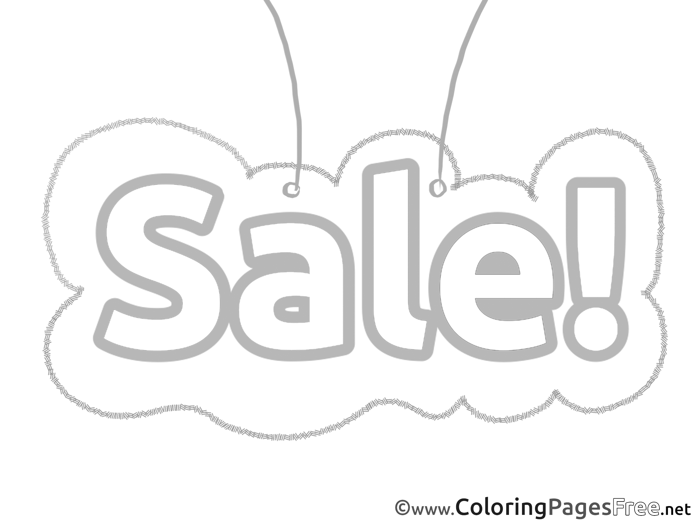 Garage Sale Coloring Pages Sketch Coloring Page