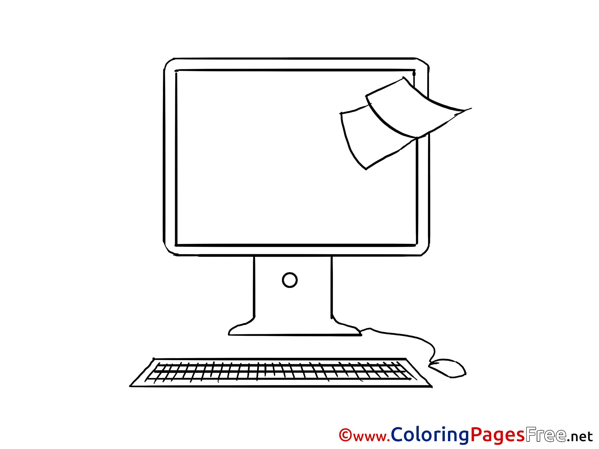 Sticky Note Printable Coloring Pages Business