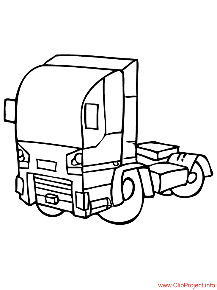 Truck Coloring Page Free