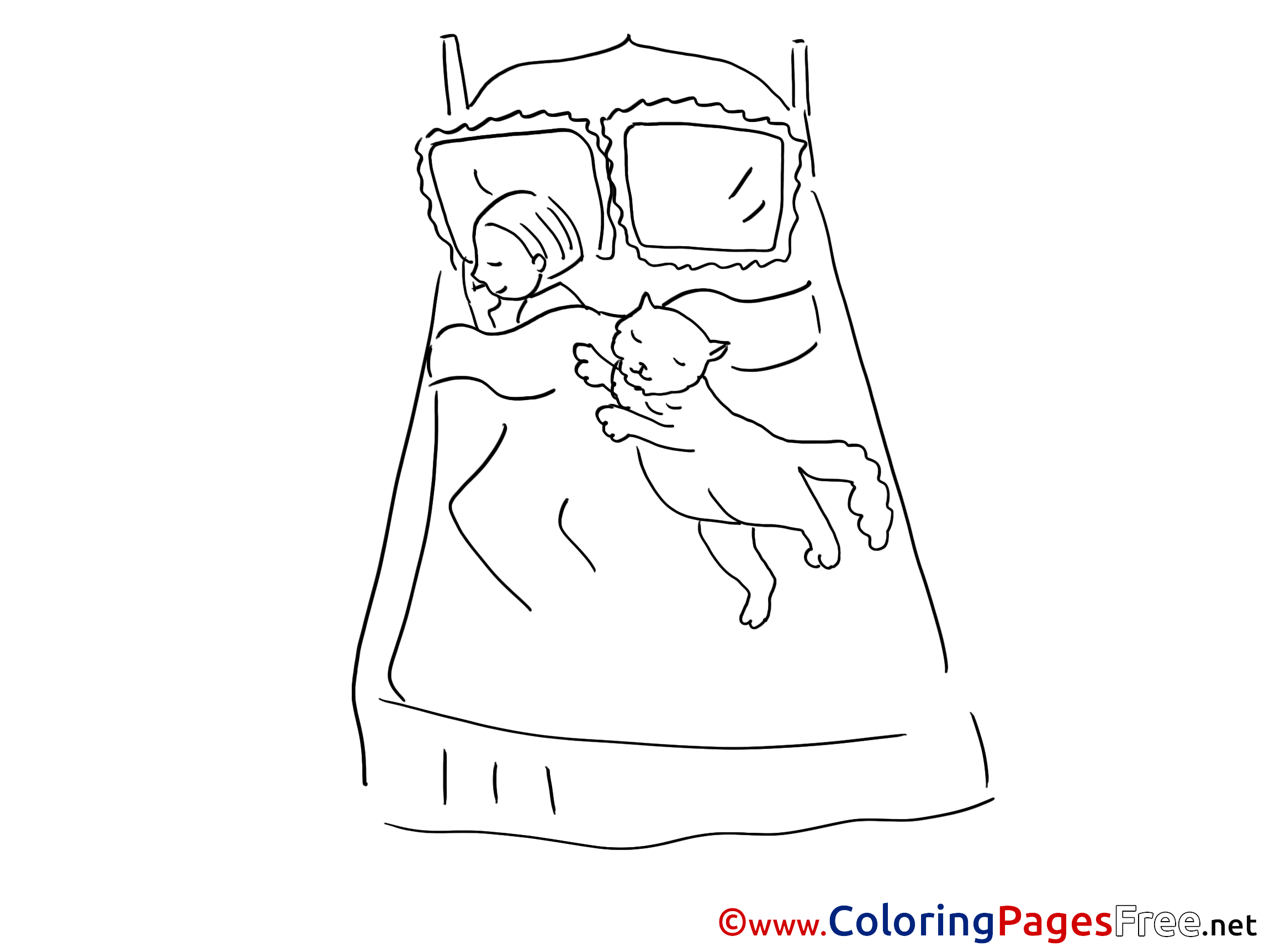 Bed Download Printable Coloring Pages