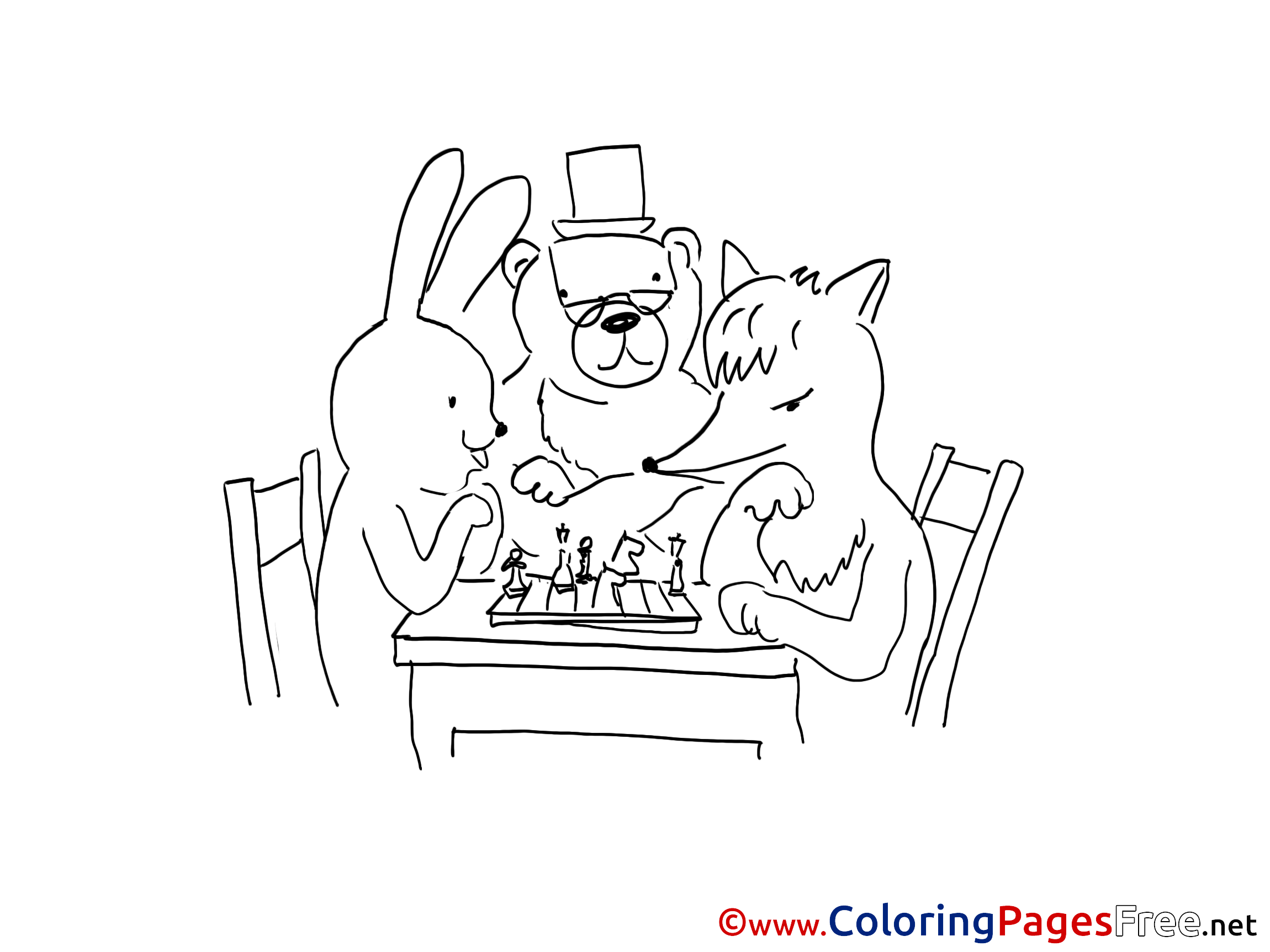 Chess Coloring Pages For Free