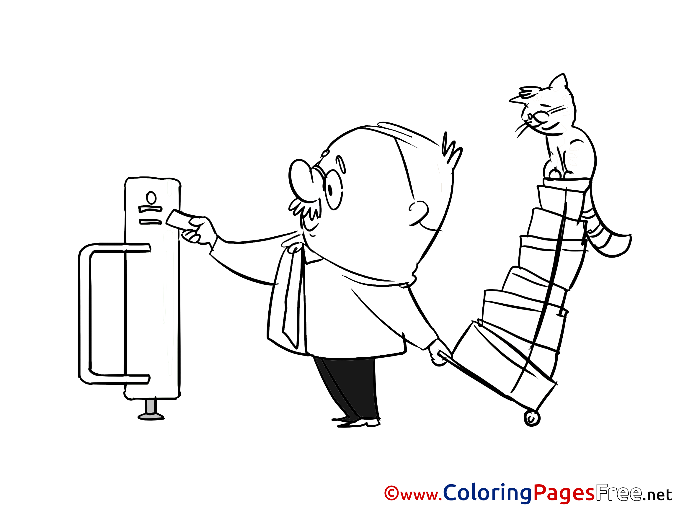 Ticket Download Printable Coloring Pages