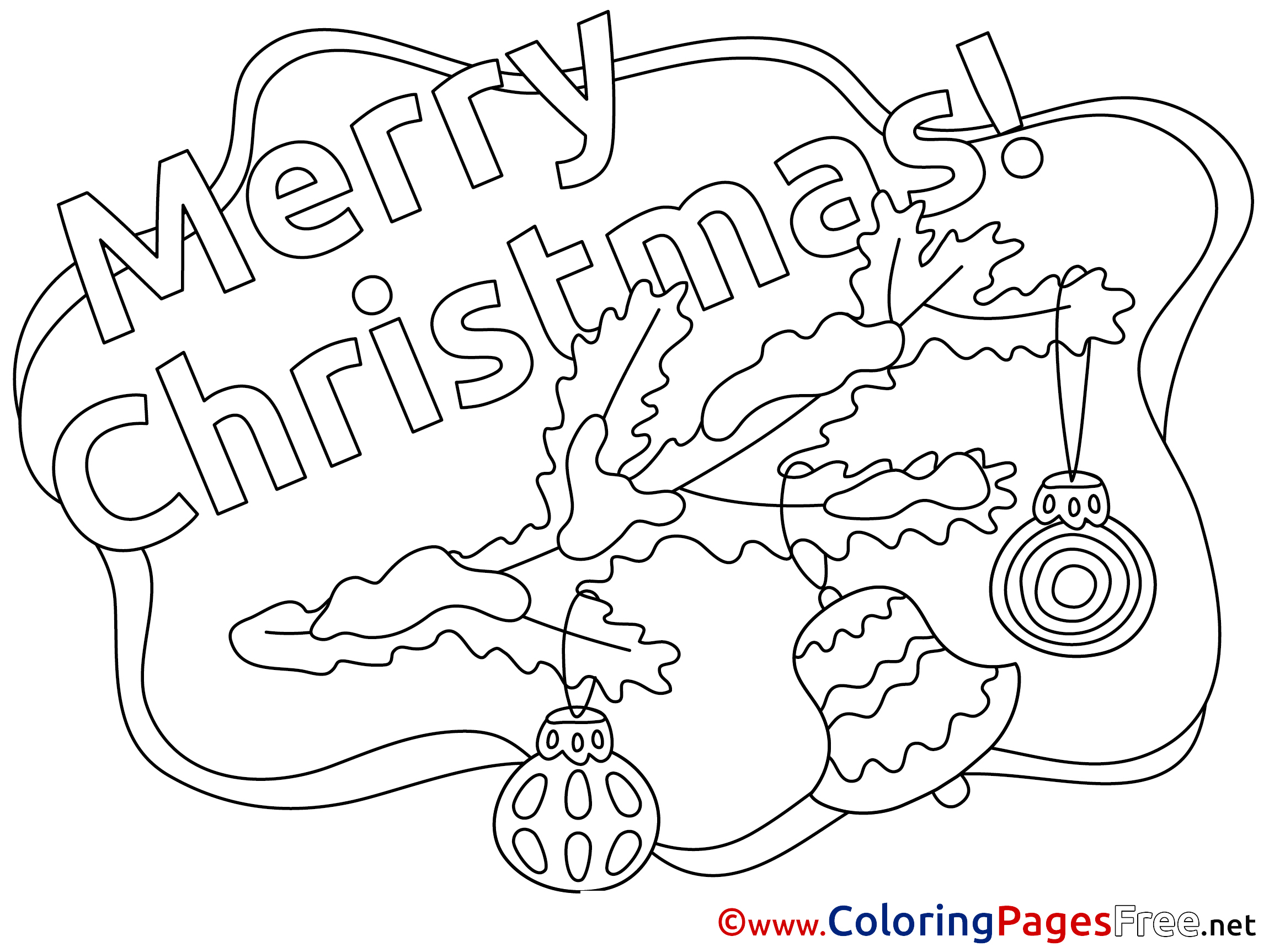 Branch Bell Toys Christmas Colouring Sheet free