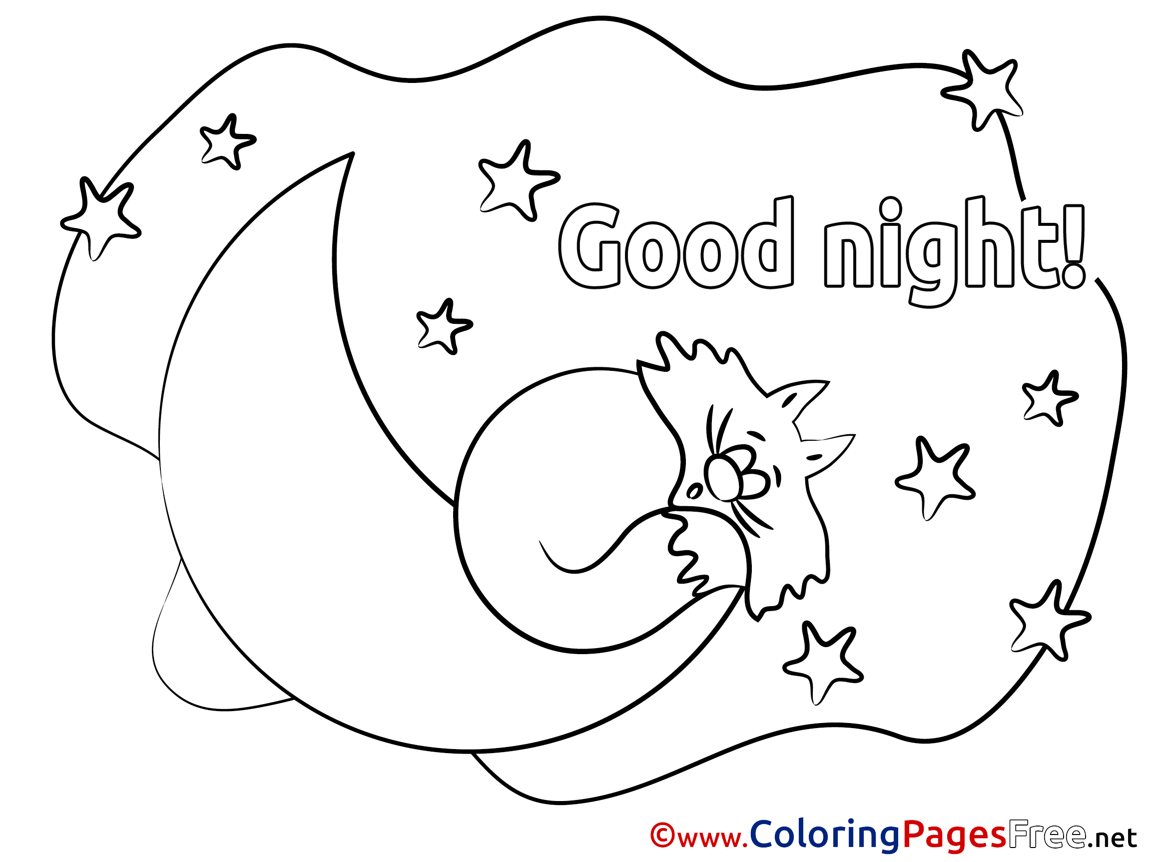 Goodnight Moon Coloring Page