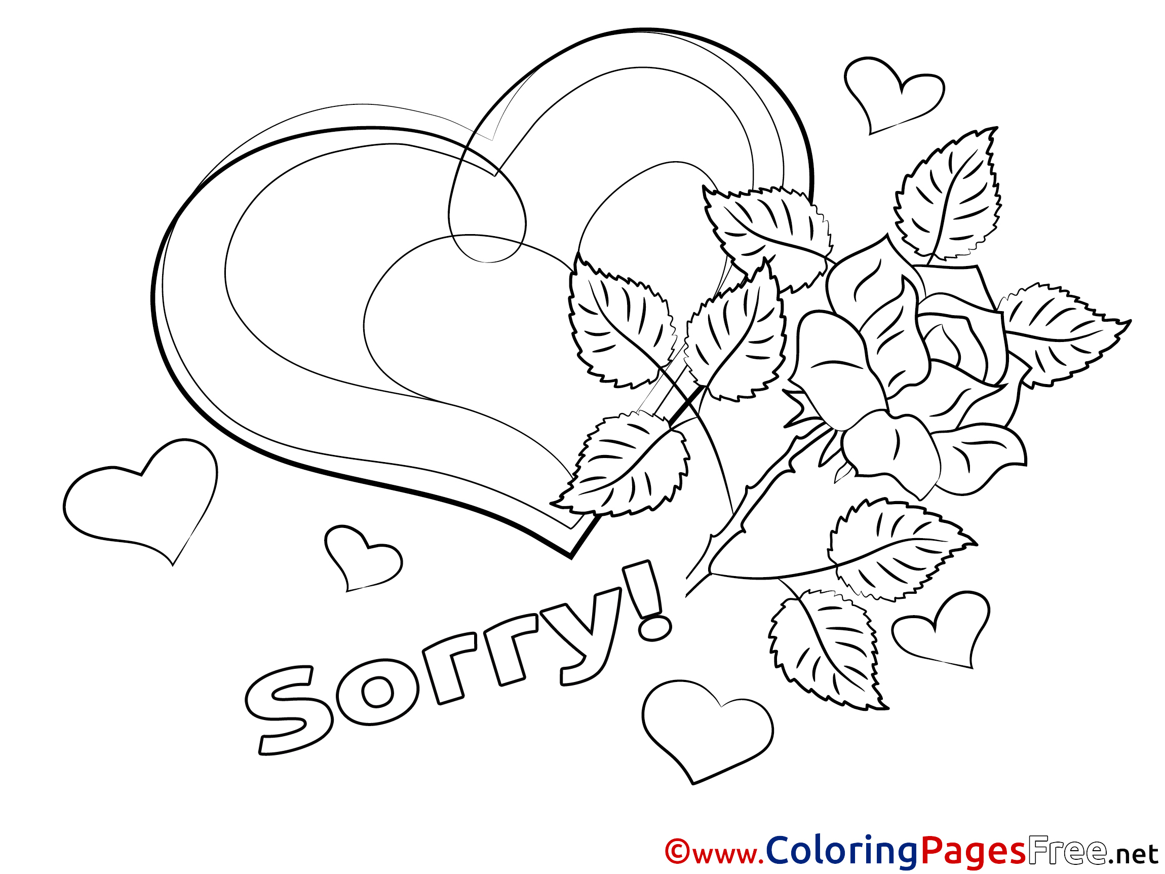 Apology Free Coloring Pages Sketch Coloring Page