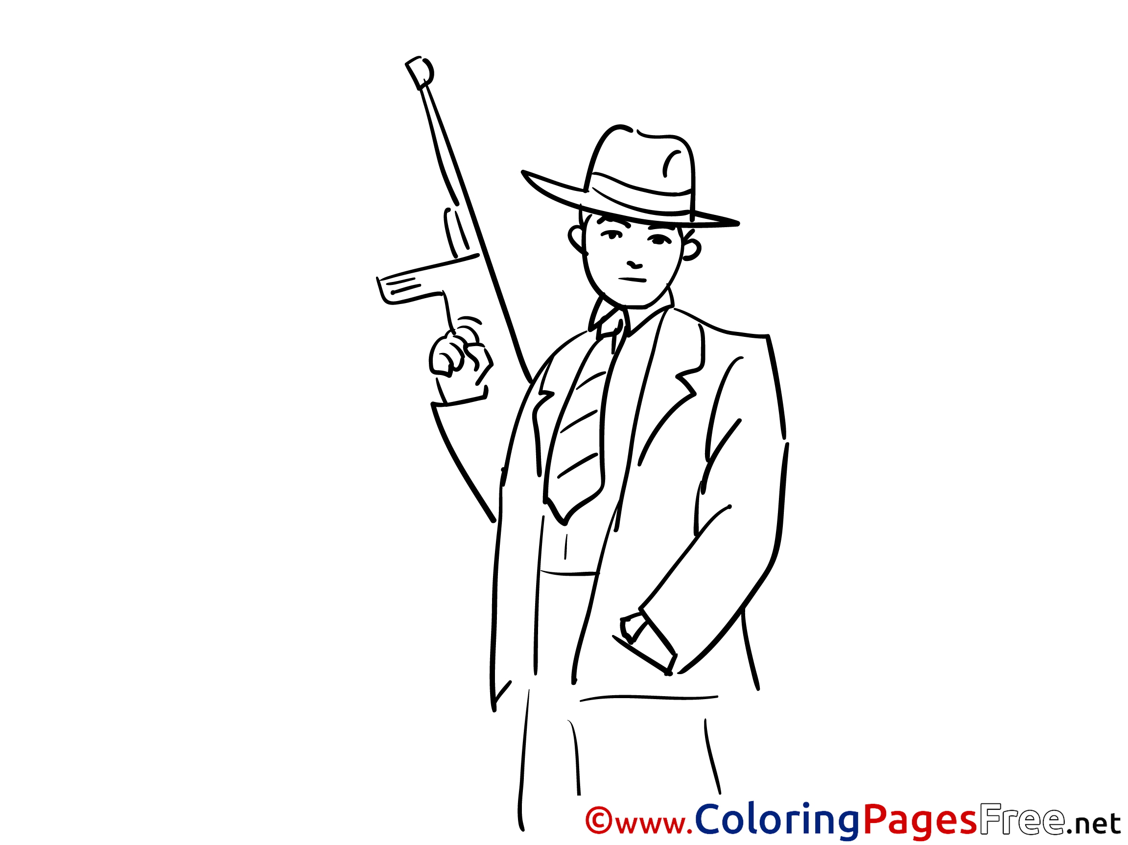 Gangster Kids Download Coloring Pages