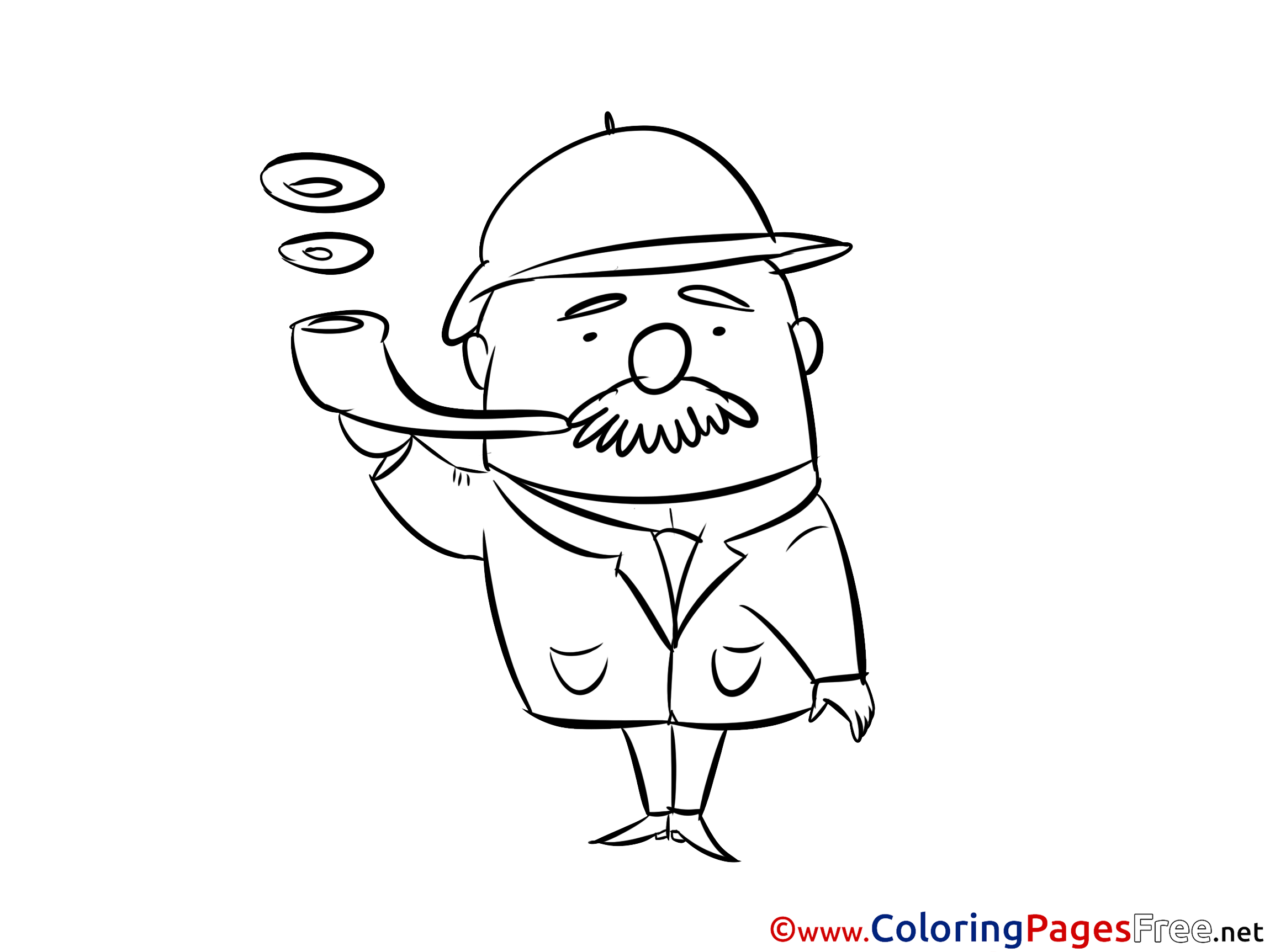 Pipe for Children free Coloring Pages