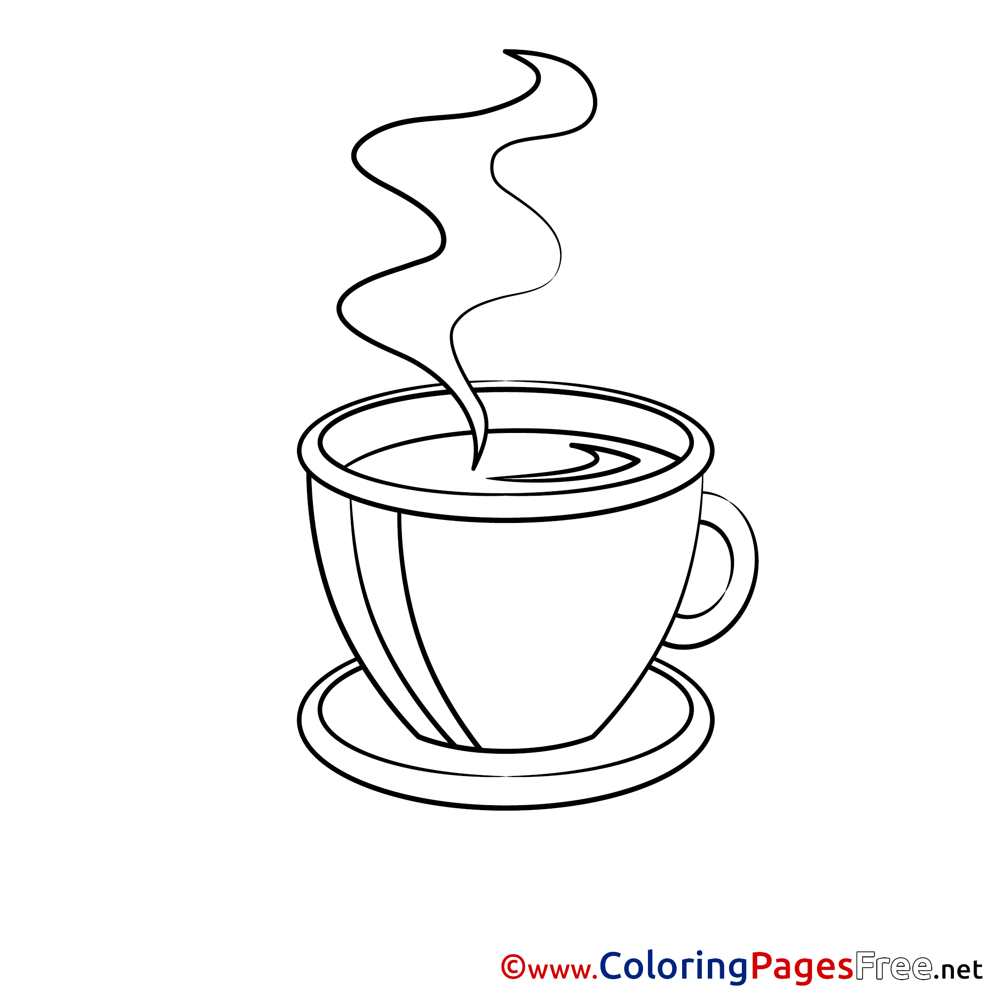 Printable Coffee Coloring Pages