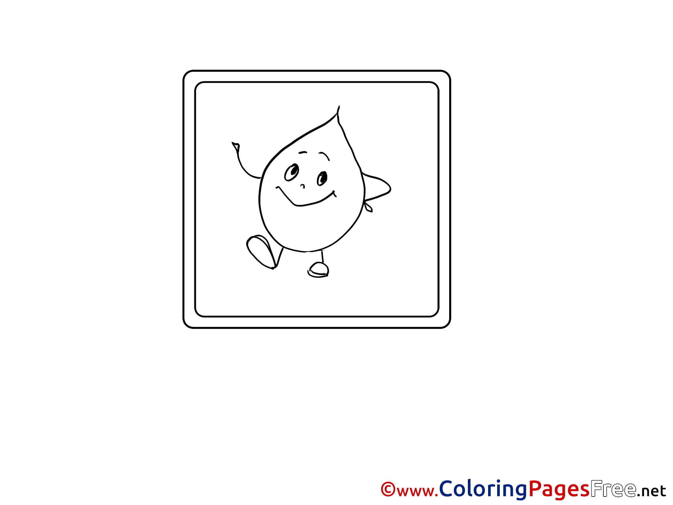 rain drop coloring pages