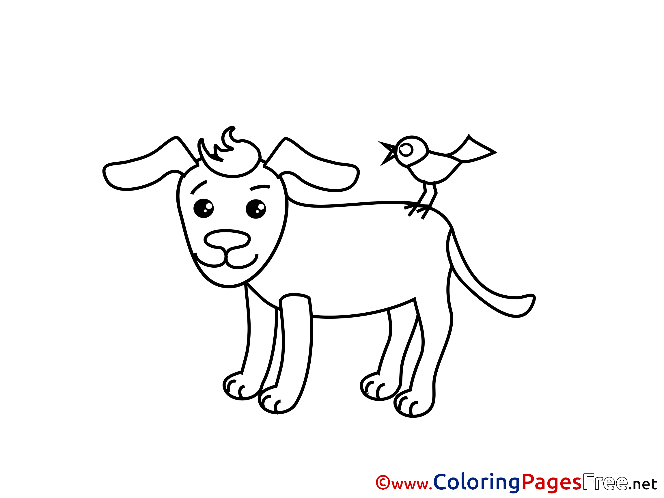Bird Dog for free Coloring Pages download