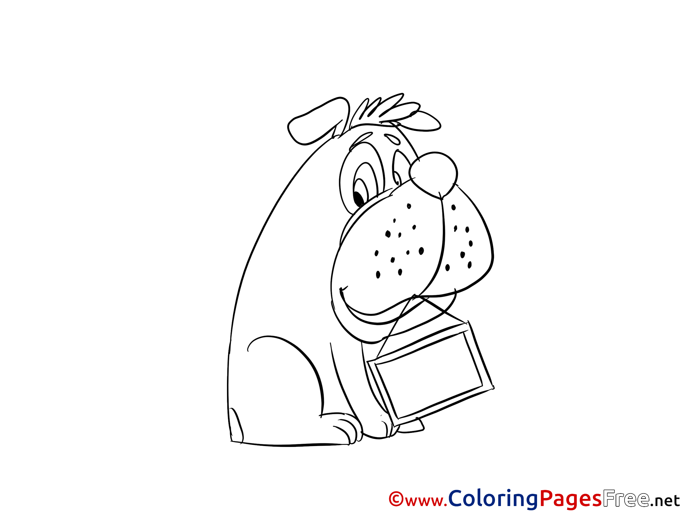 Bulldog Coloring Pages For Free