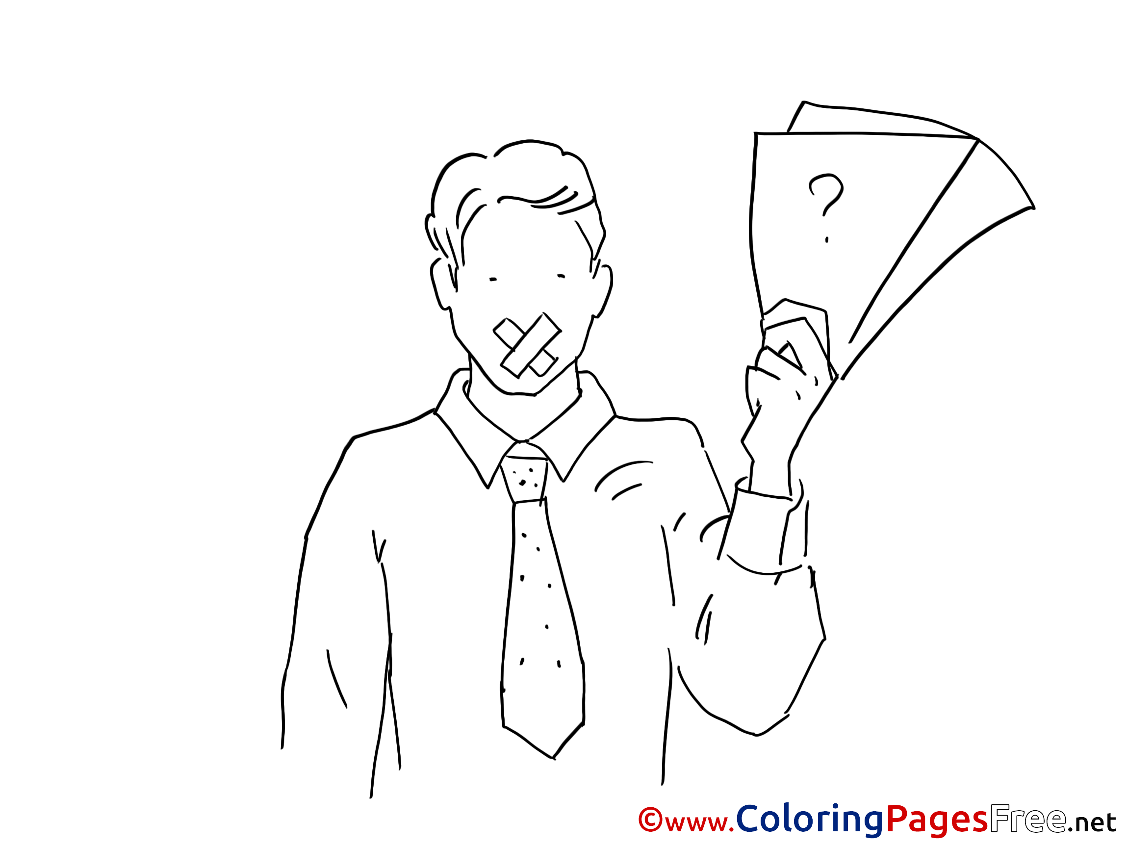 Job For Children Free Coloring Pages