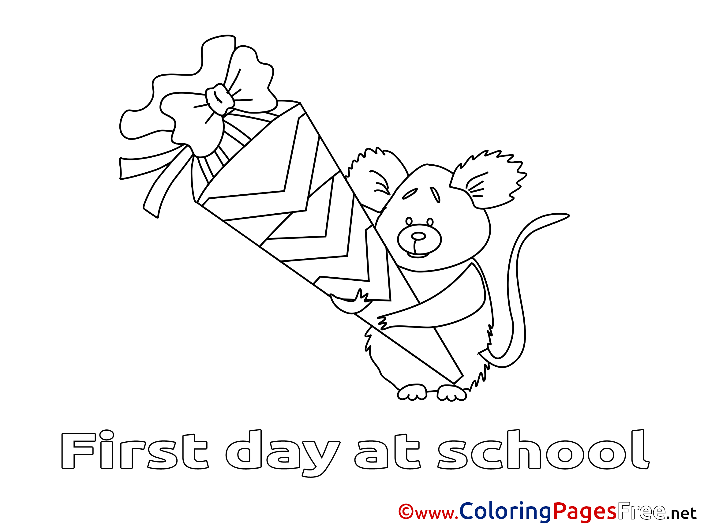 Koala Kids Free Coloring Page School