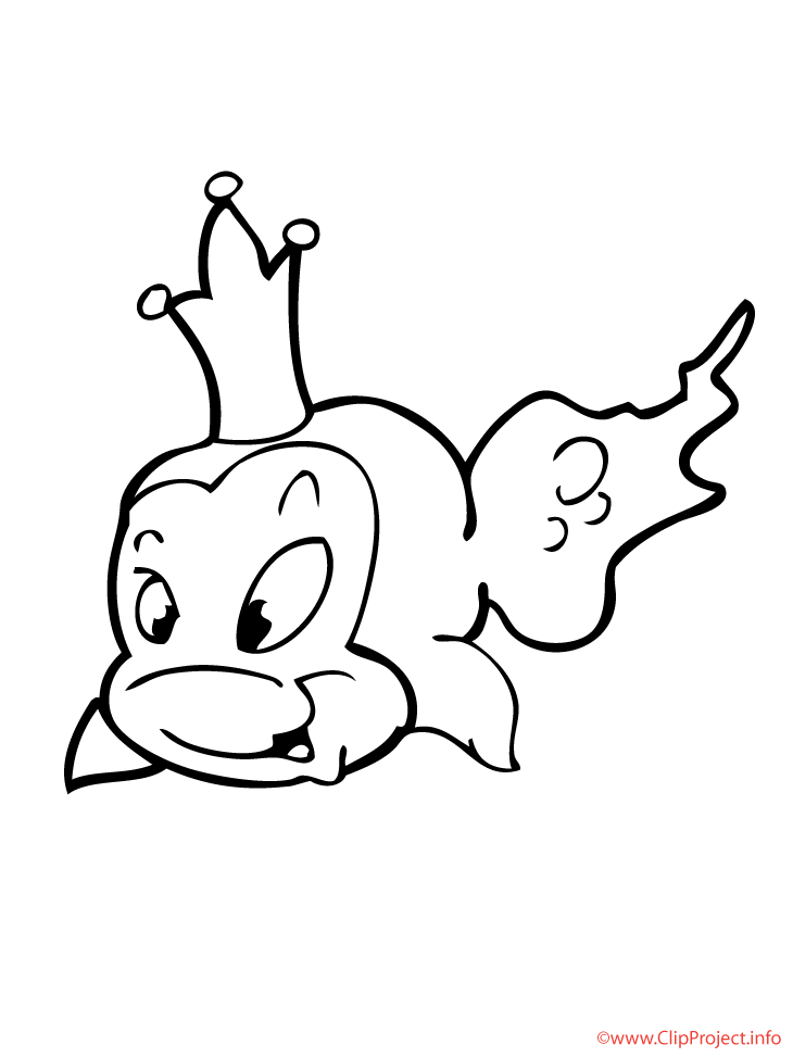 Goldfish Coloring Sheet For Free