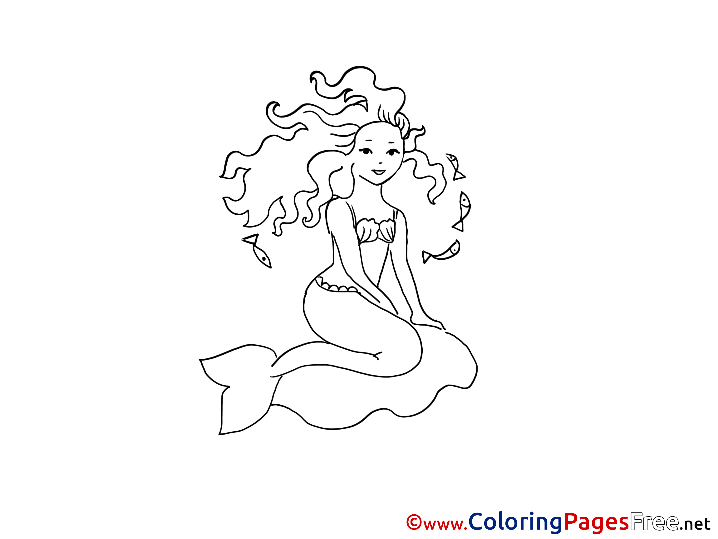 Little Mermaid Printable Coloring Sheets Download