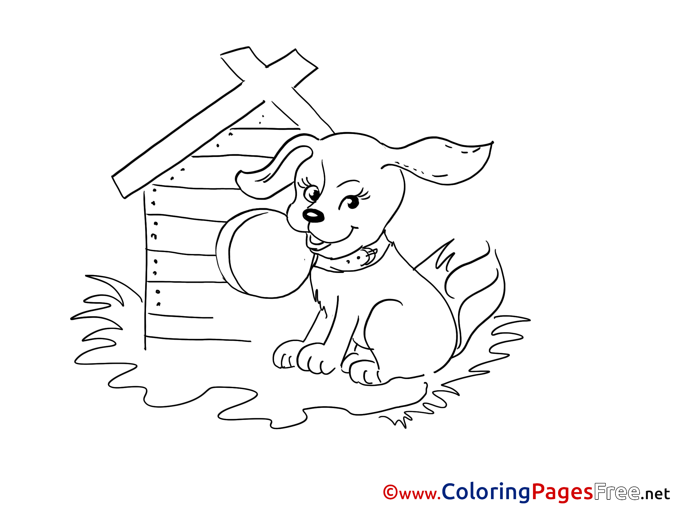 Dog Coloring Pages for free
