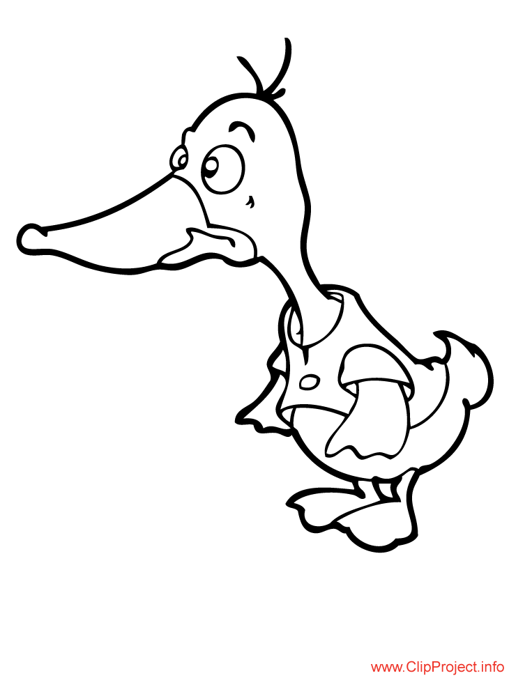 Download Goose cartoon image to color
