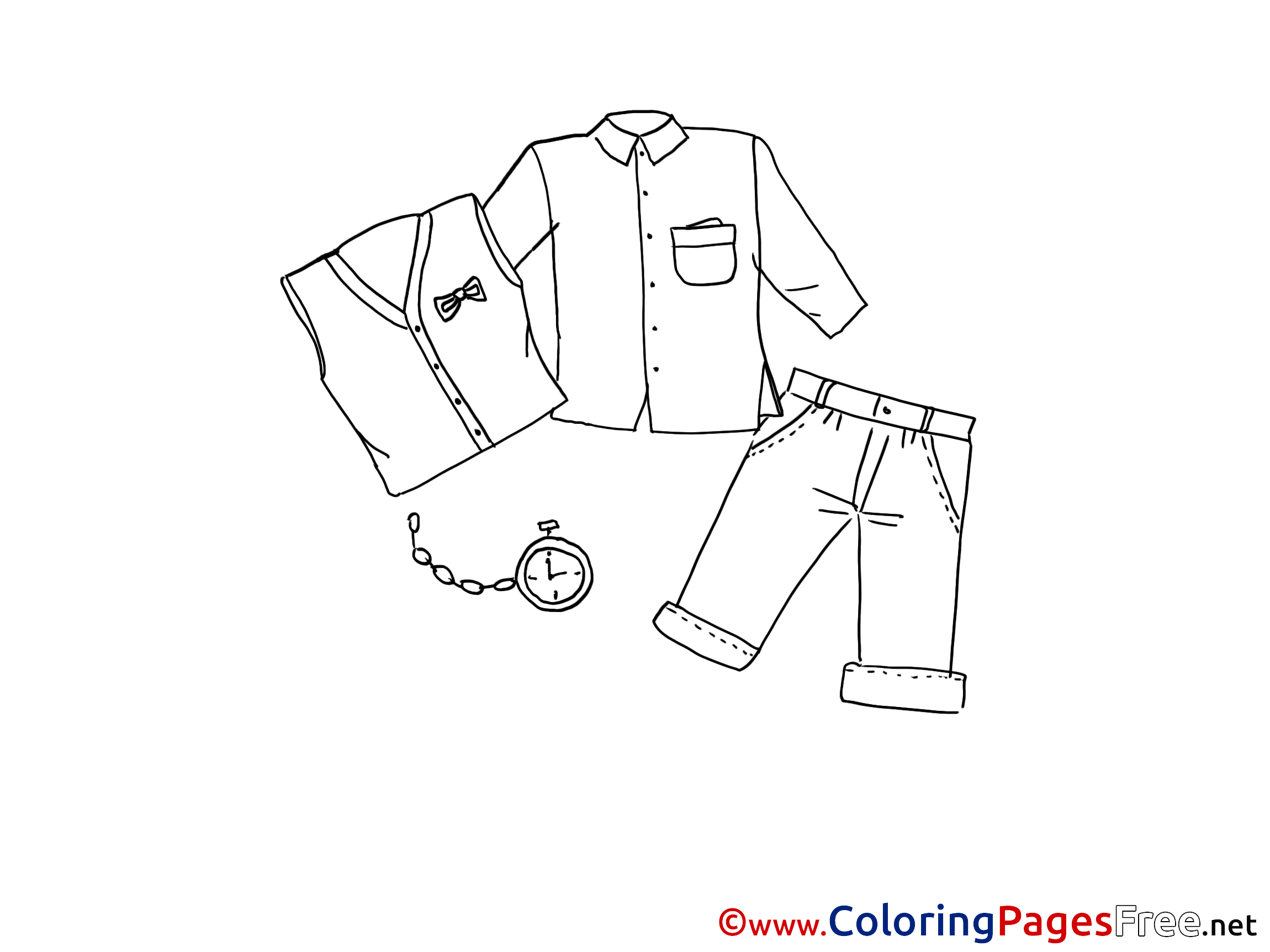 Clothes Coloring Sheets download free