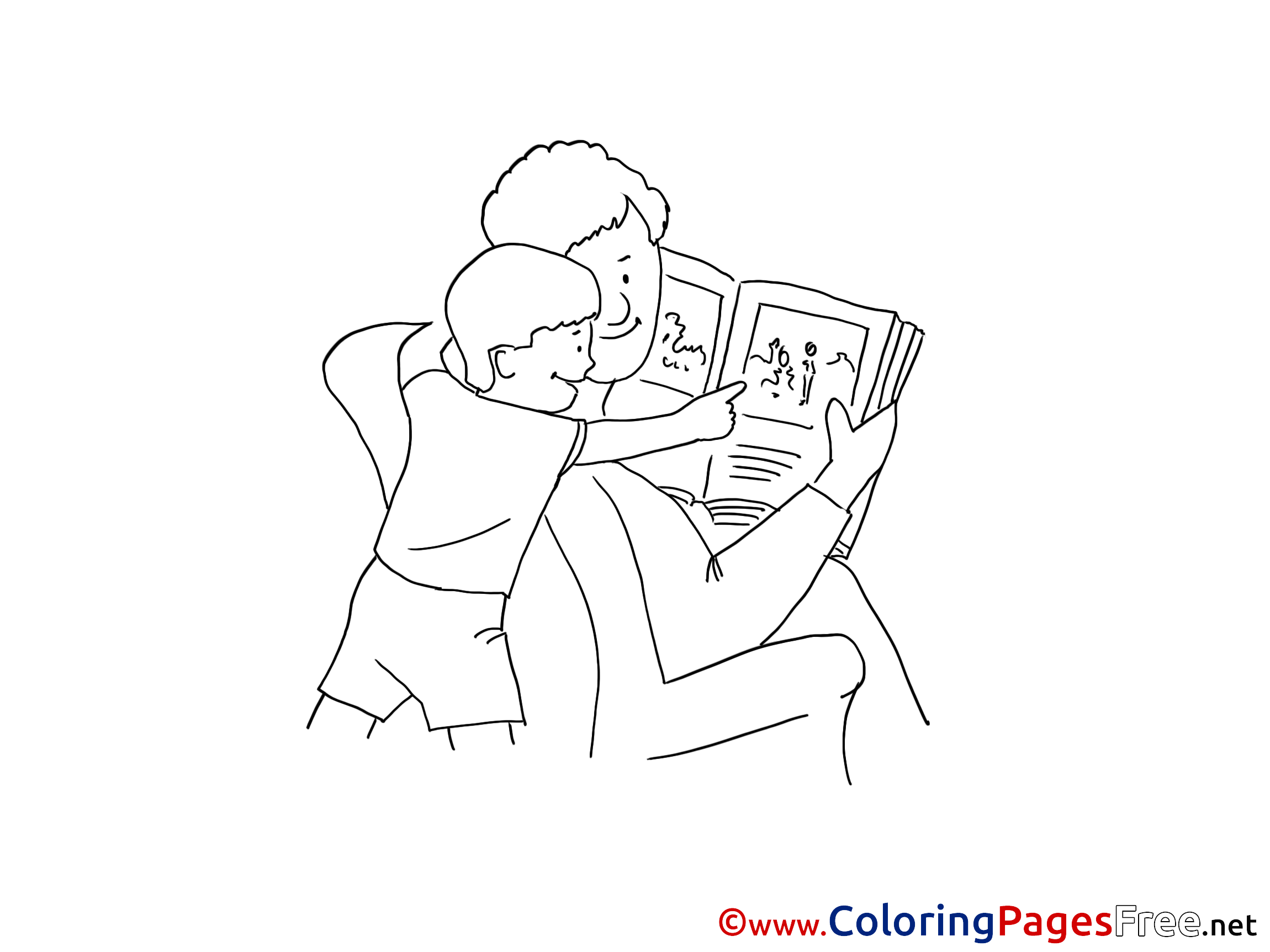 Book free Father's Day Coloring Sheets
