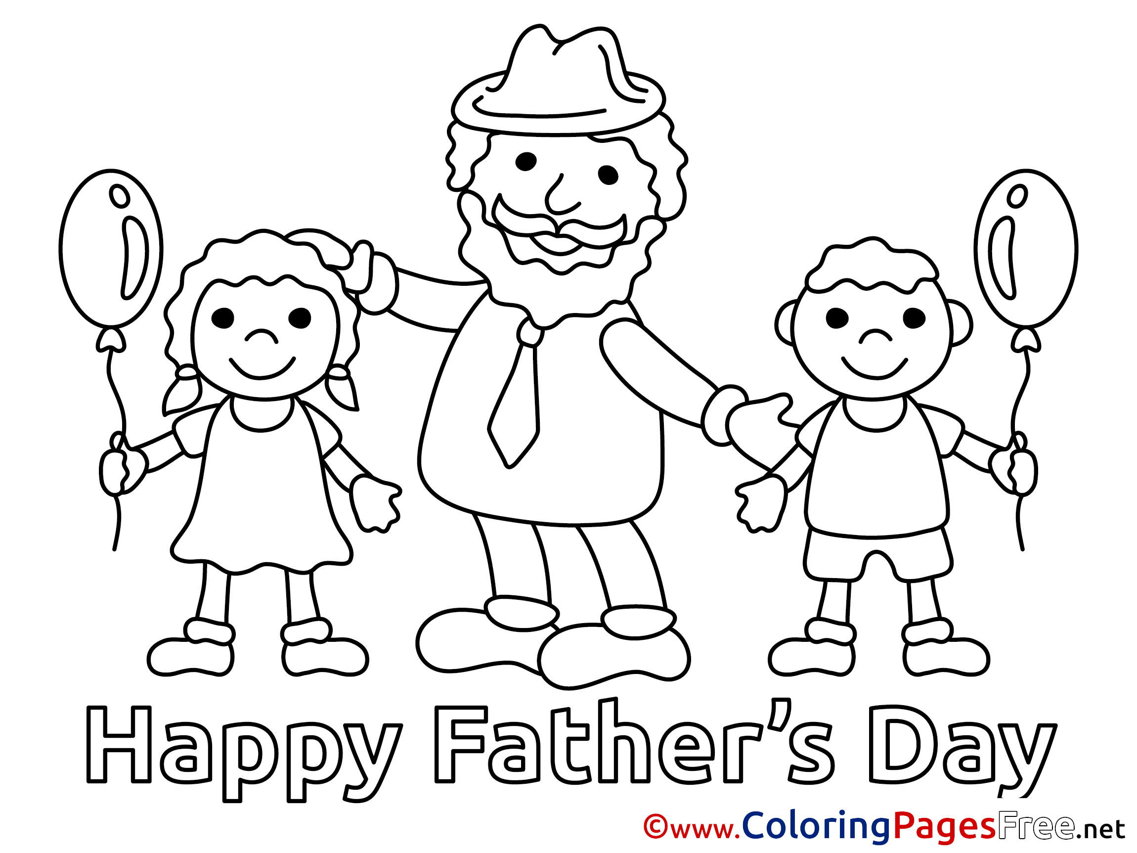 Children Father S Day Coloring Pages Free