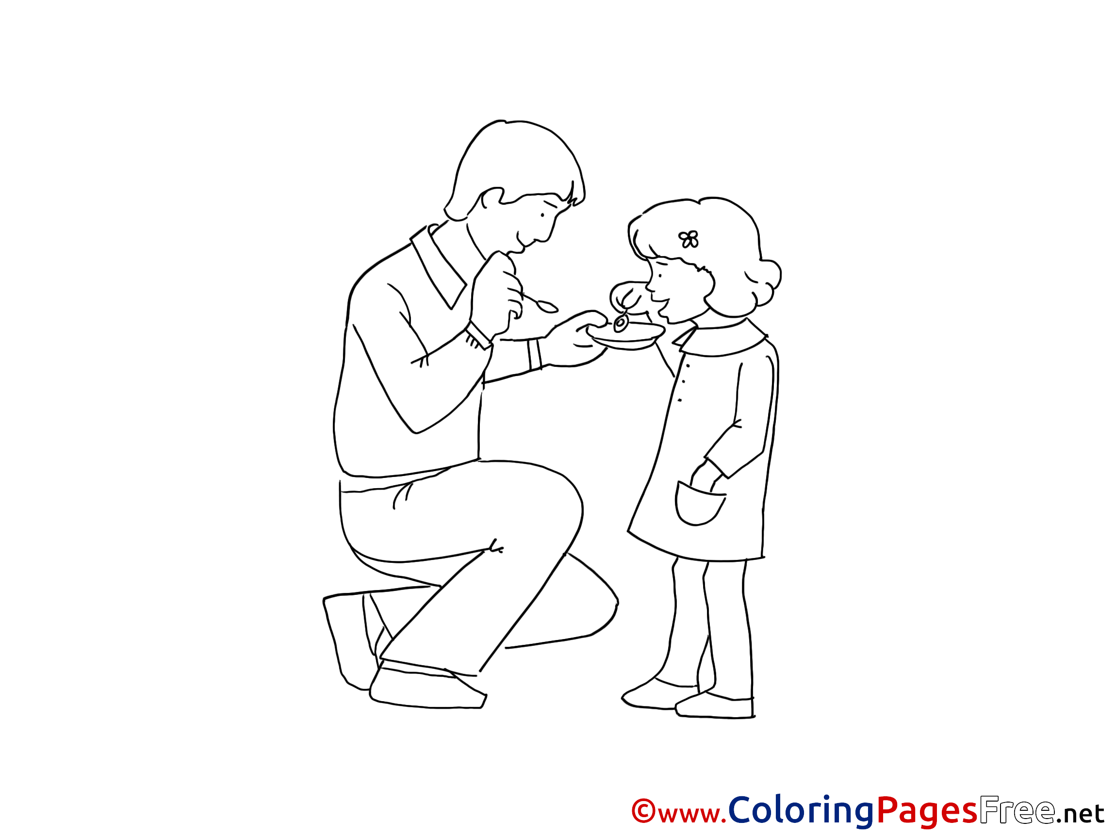 15 Father And Daughter Coloring Pages Printable Coloring Pages