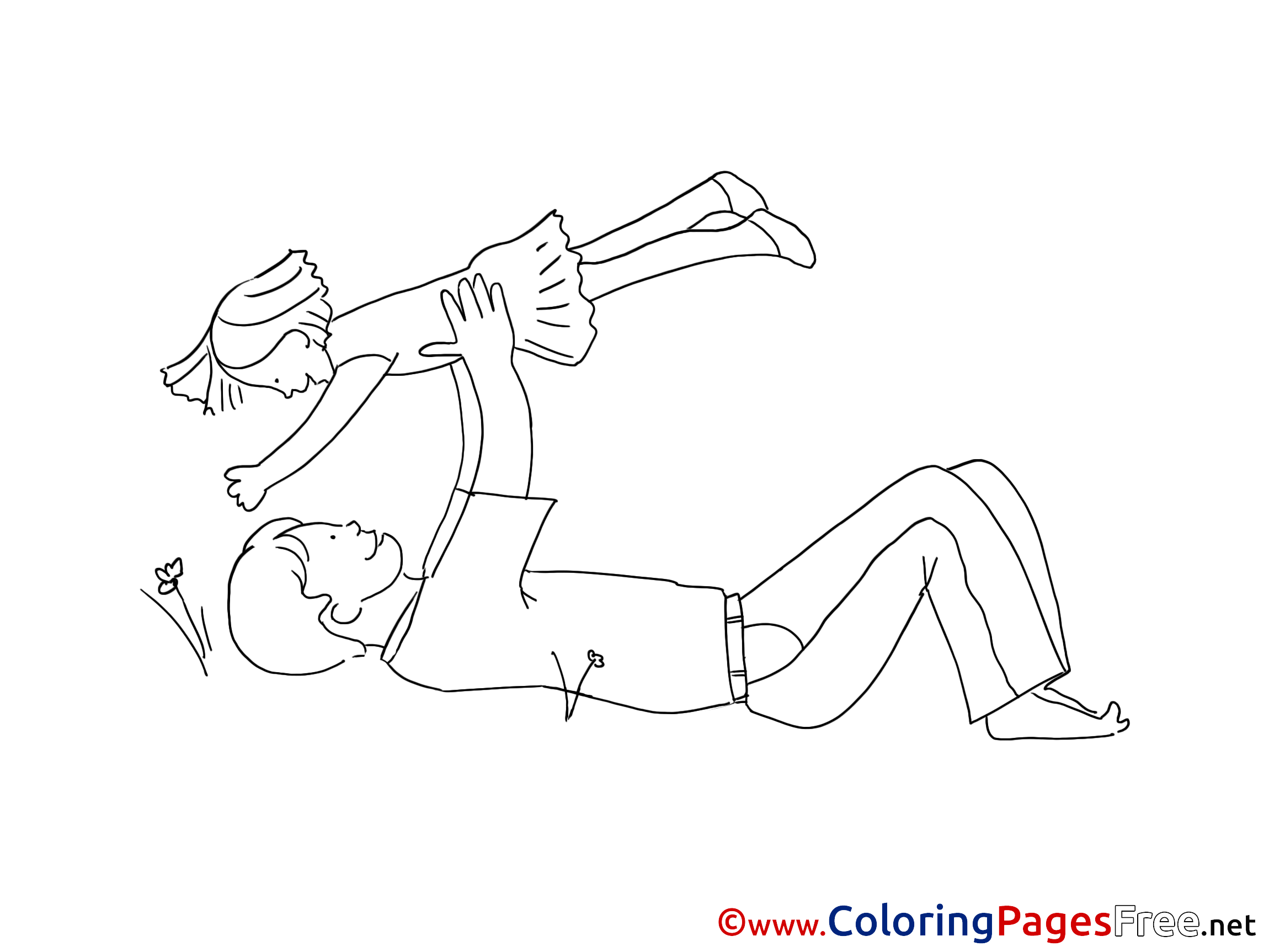 15 Father And Daughter Coloring Pages - Printable Coloring Pages