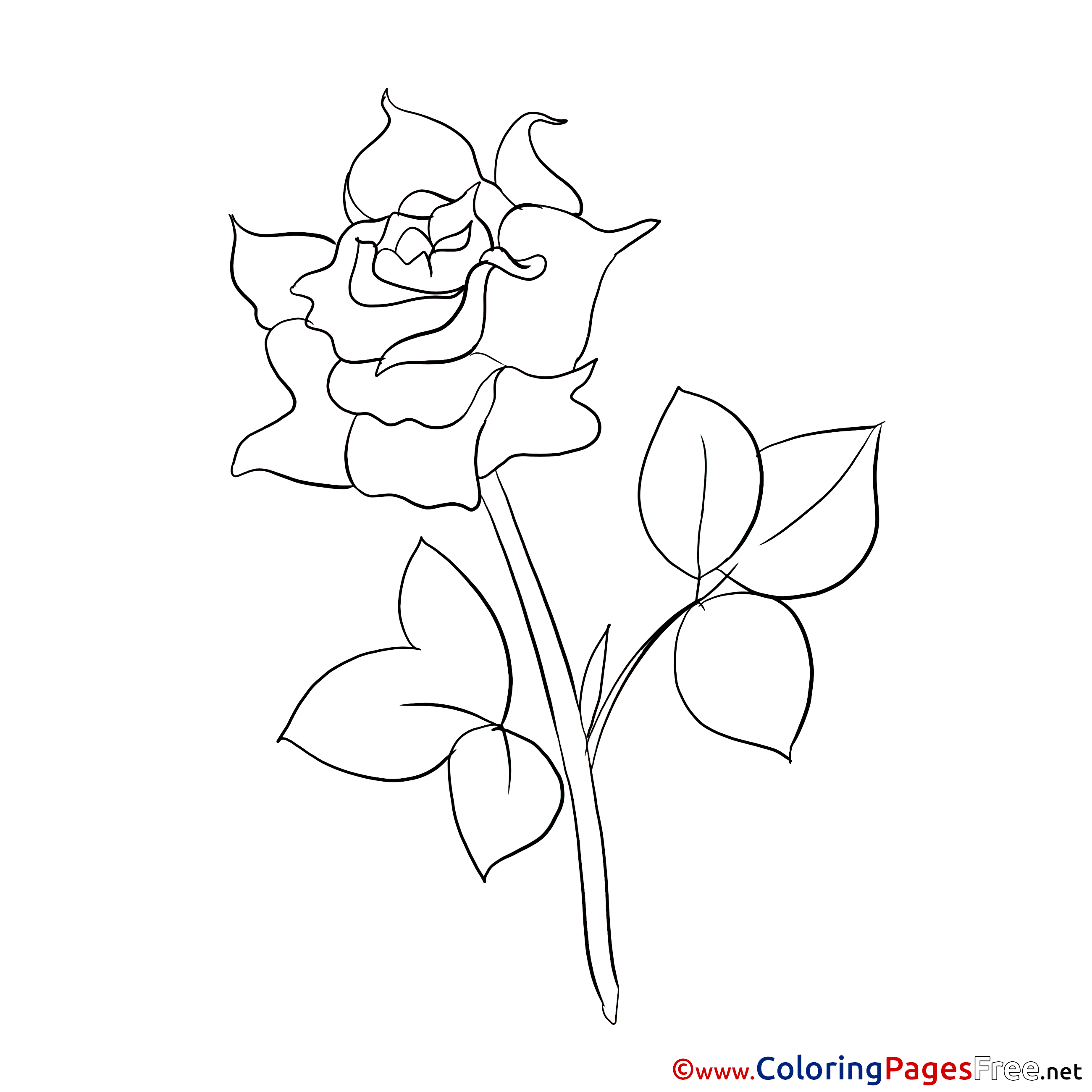 Painting Rose Kids Download Coloring Pages