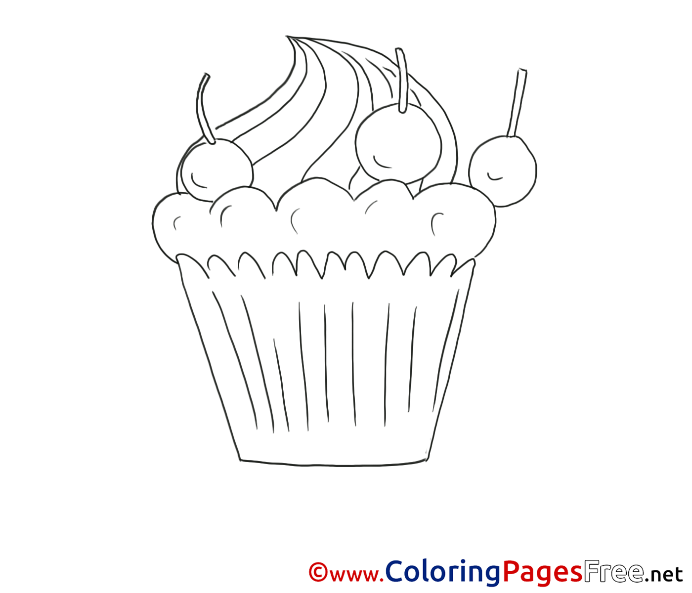 Cake download printable Coloring Pages