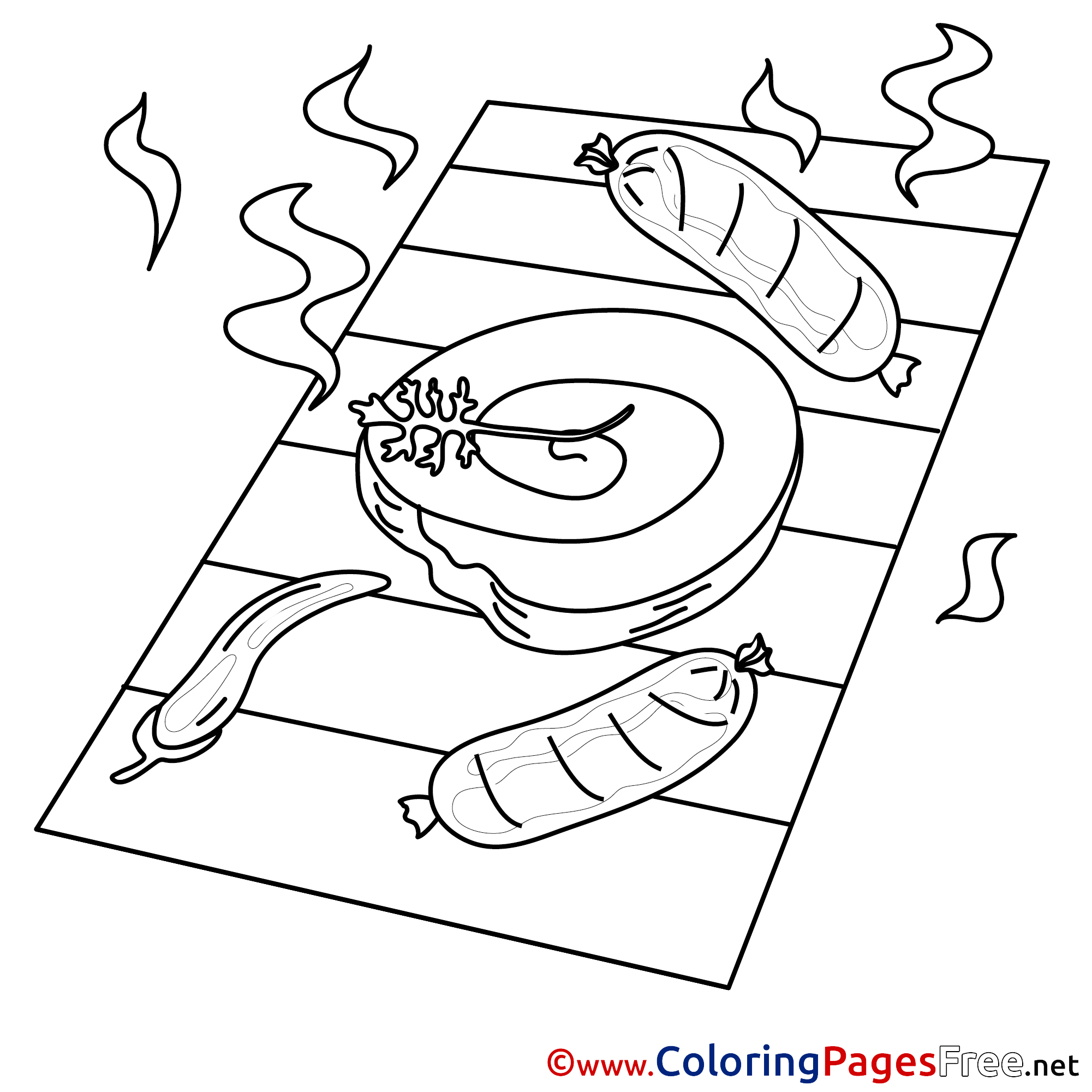 16+ Bbq Coloring Pages