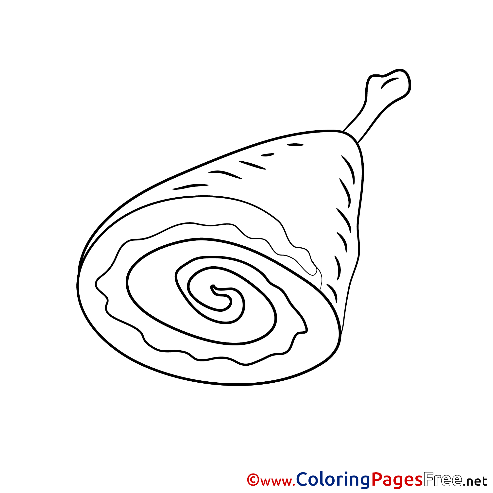 Ham Coloring Pages For Free There's such a variety of coloring pages on xcolorings.com for different skill sets. ham coloring pages for free