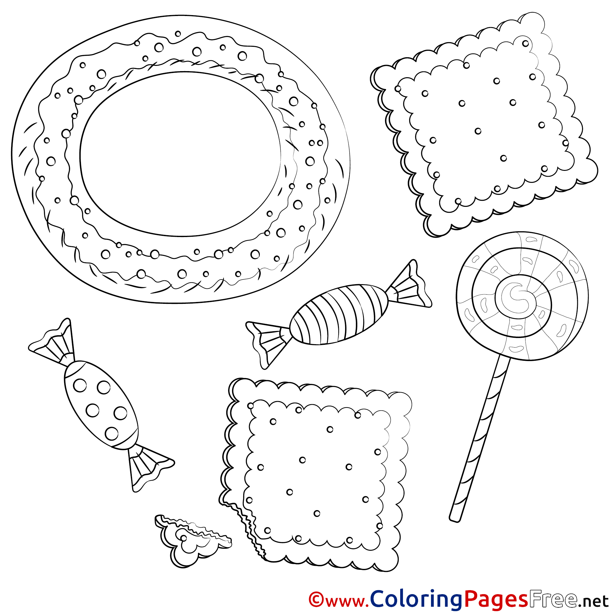 Sweets Kids Download Coloring Pages