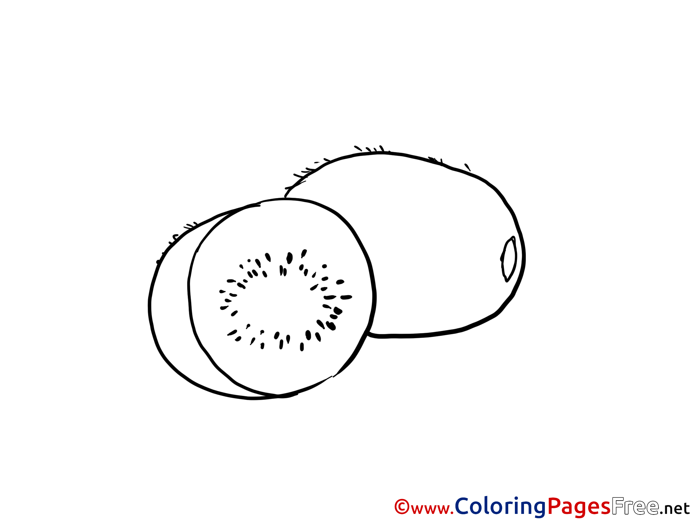 Kiwi Printable Coloring Sheets Download